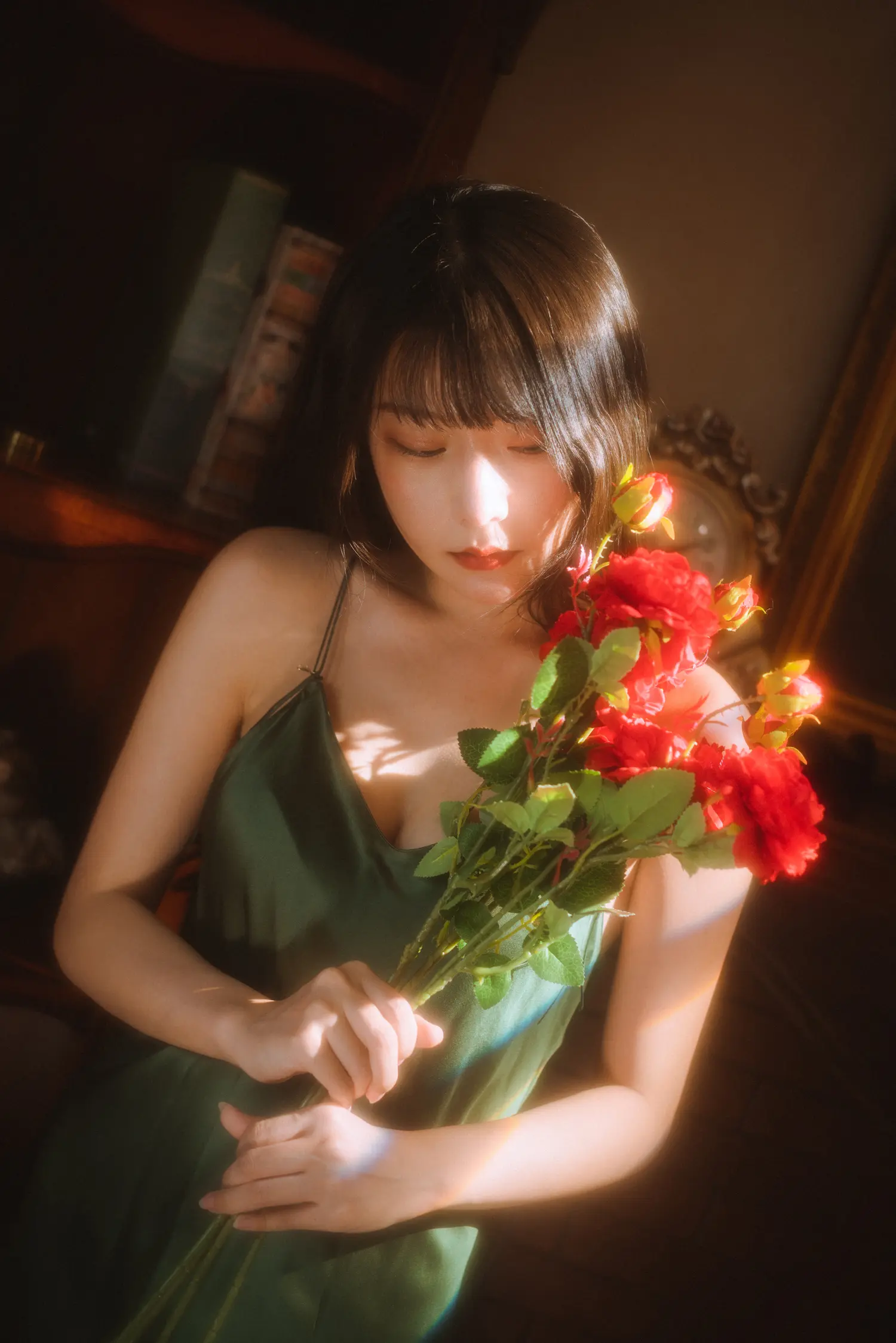 香草喵露露 NO.044 杨枝甘露 绿色连衣裙 NO.0000