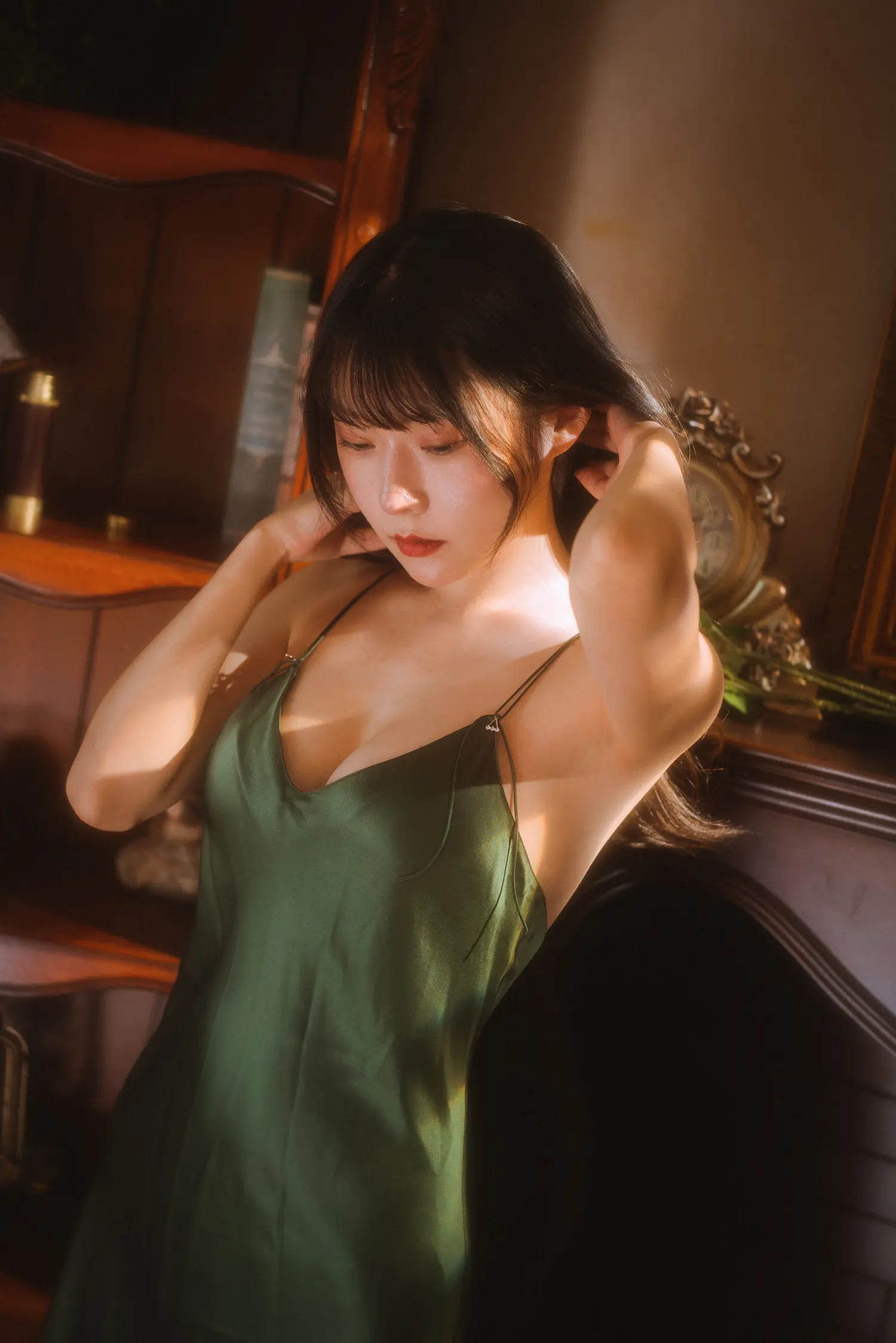 香草喵露露 NO.044 杨枝甘露 绿色连衣裙 NO.0000