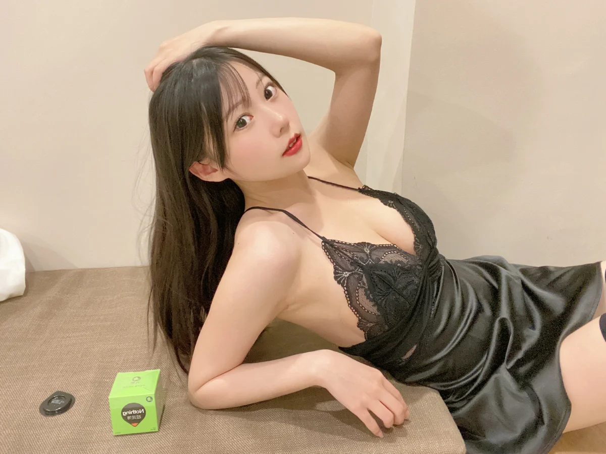 香草喵露露 NO.064 大象 黑色吊带睡衣 NO.0000