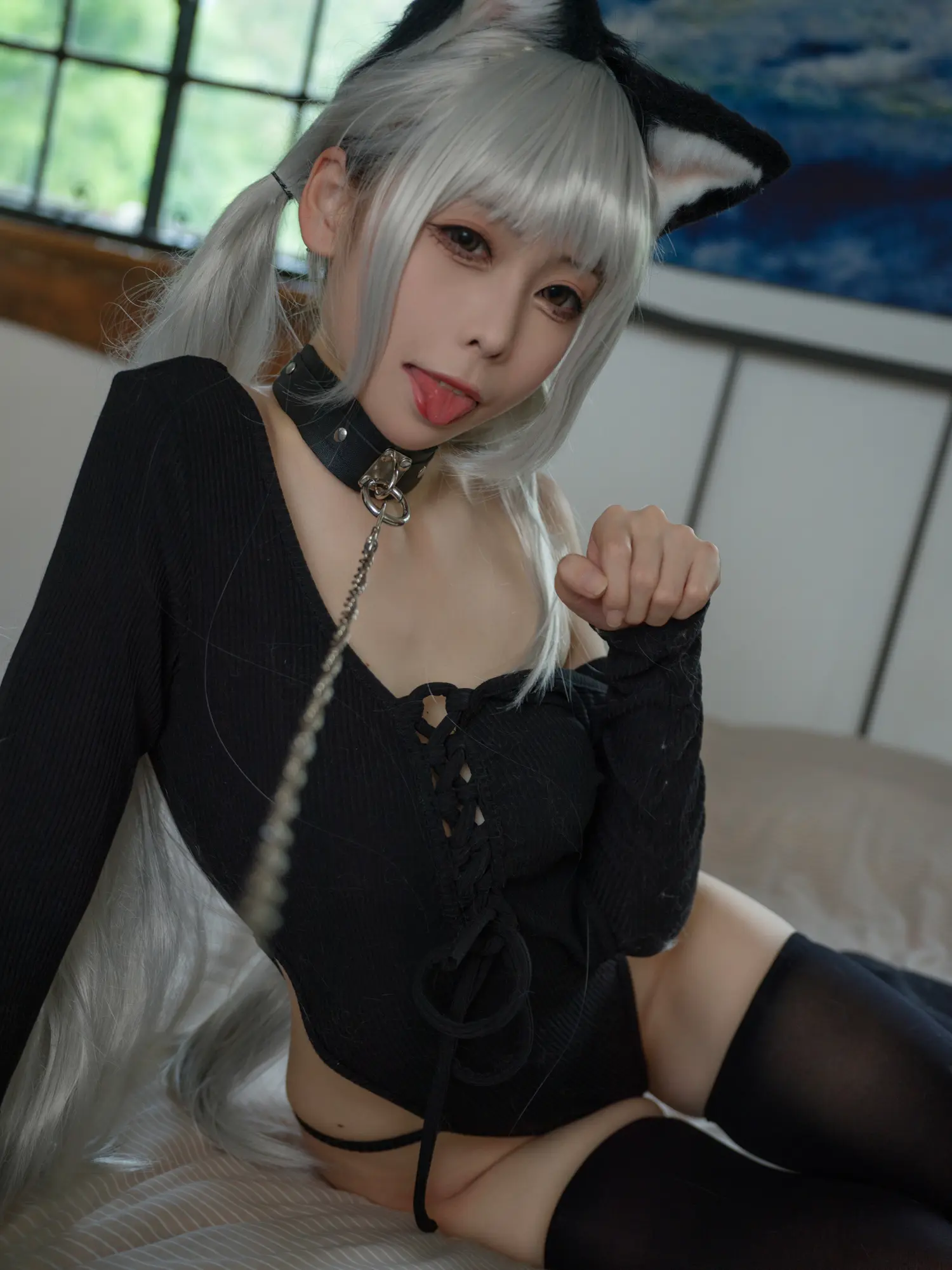樱岛嗷 NO.009 黑猫针织衫连体衣 NO.0000