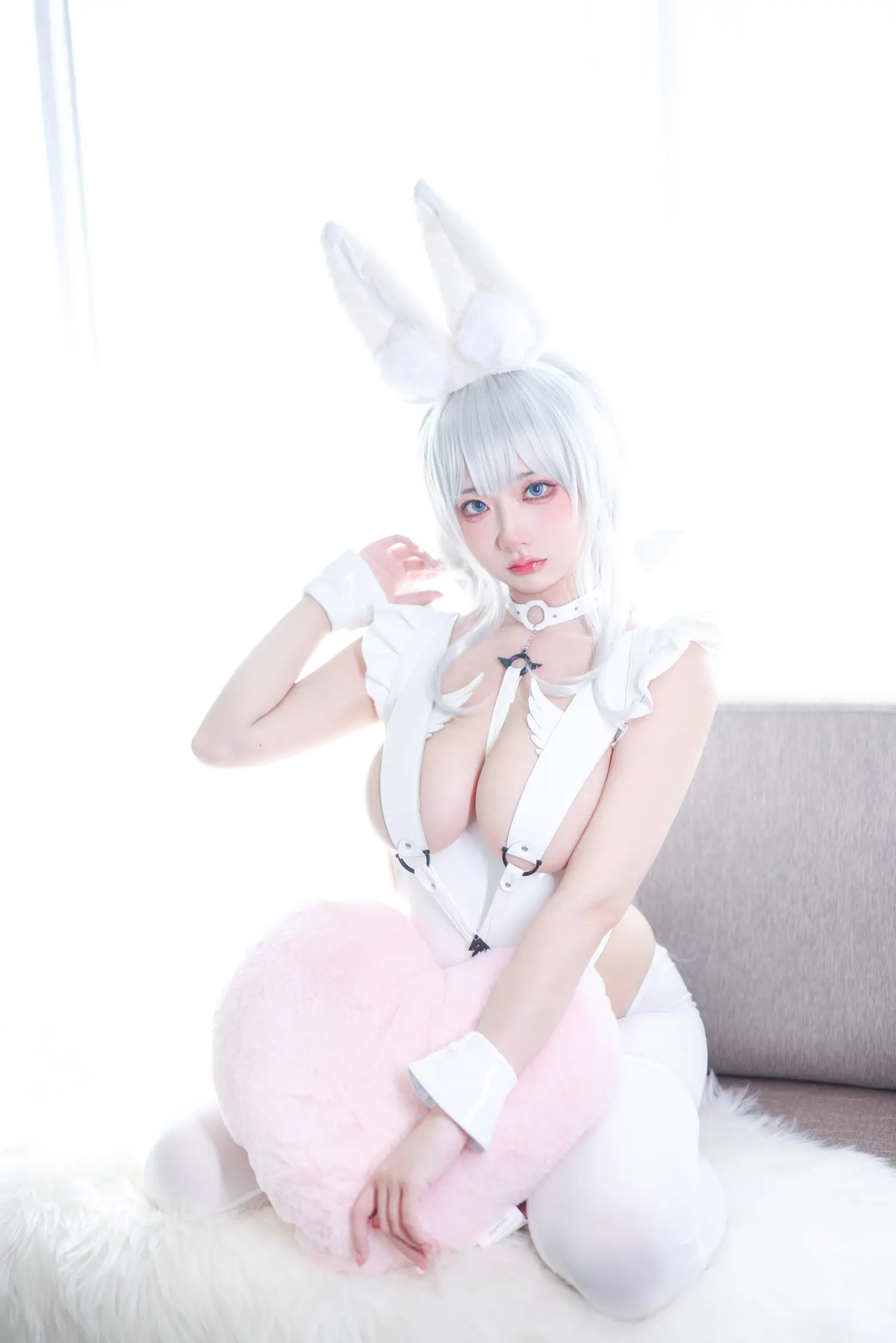wendy_酱油 NO.009 恶毒-懒懒的白兔 NO.0000