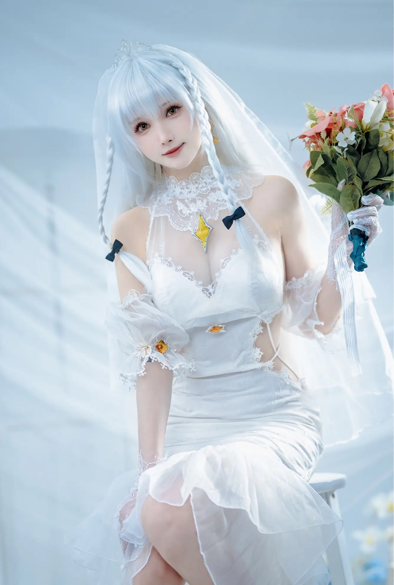 一千只猫薄禾 NO.011 花园 誓约婚纱 NO.0000