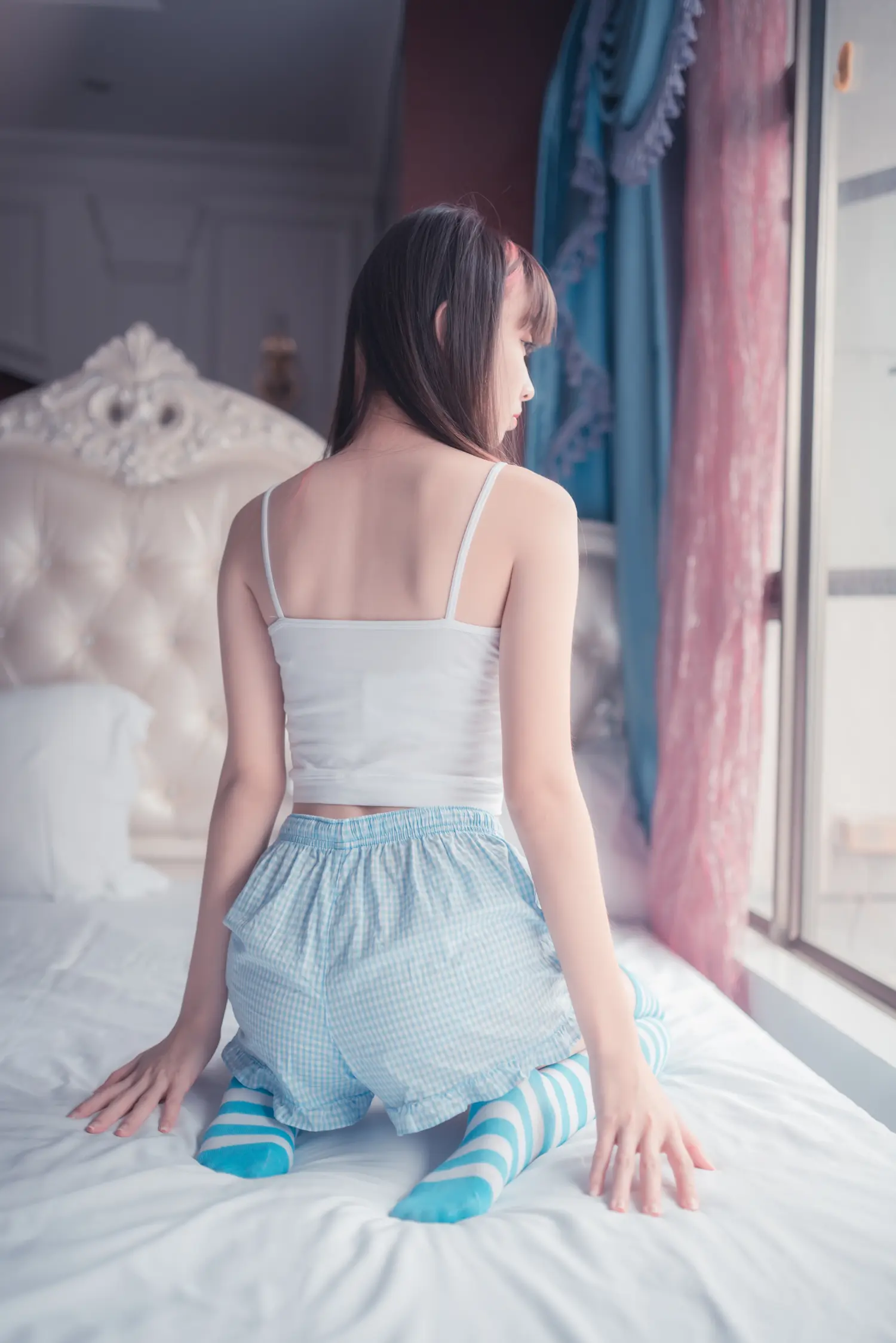 祖木子 NO.007 蓝白条纹丝袜小可爱 NO.0000