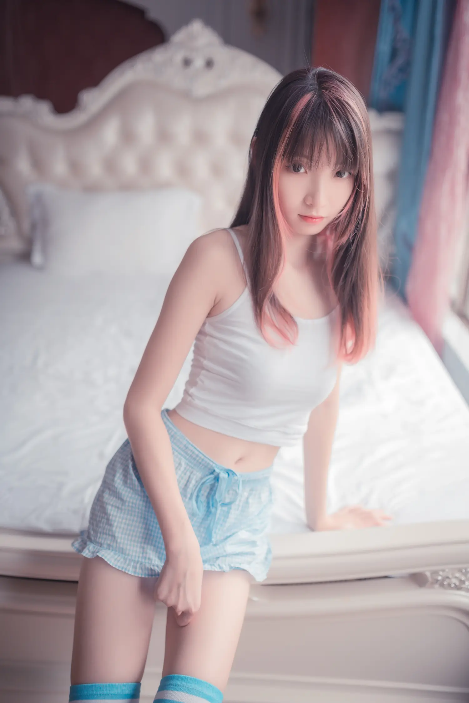 祖木子 NO.007 蓝白条纹丝袜小可爱 NO.0000