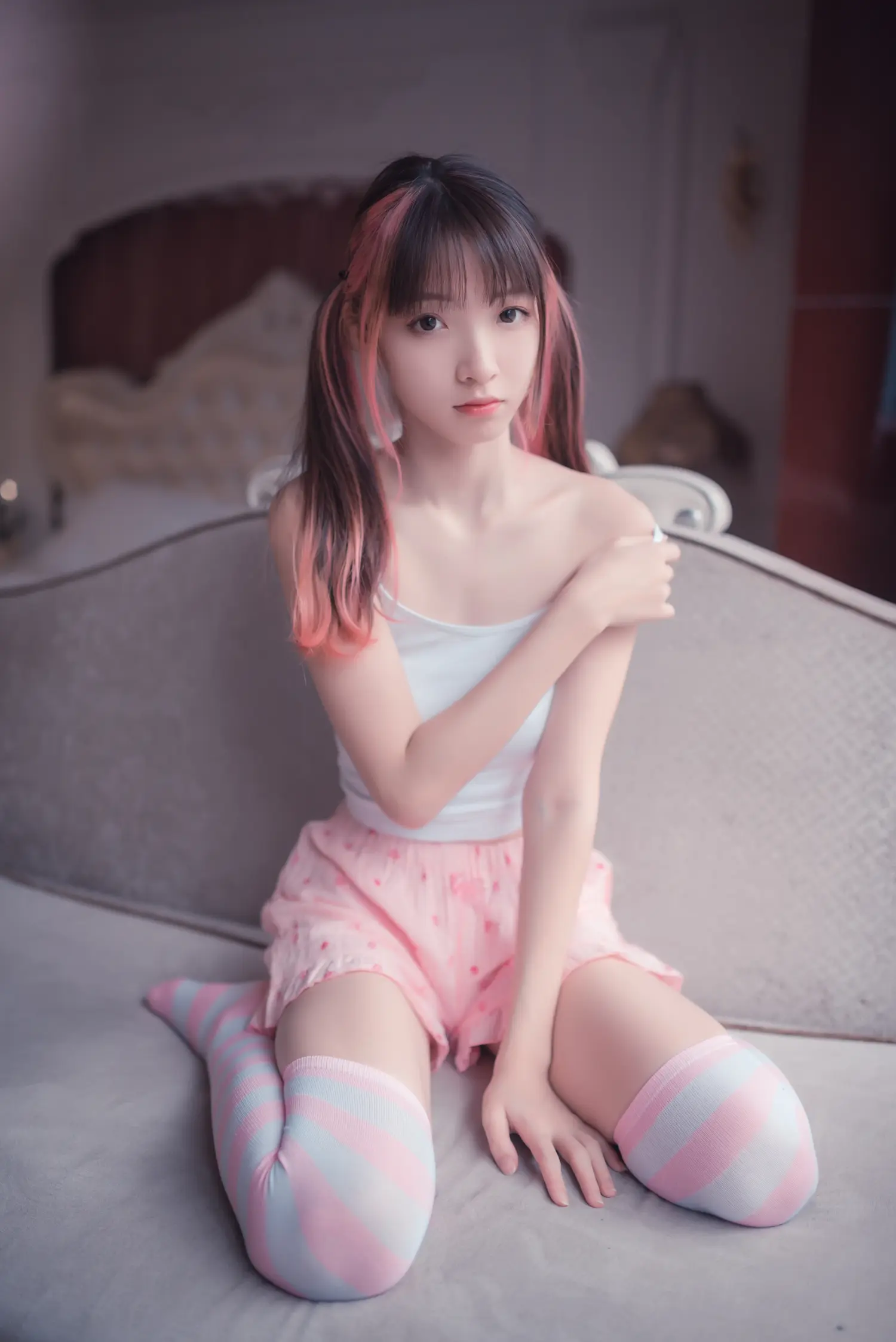 祖木子 NO.010 粉白条纹小可爱 NO.0000