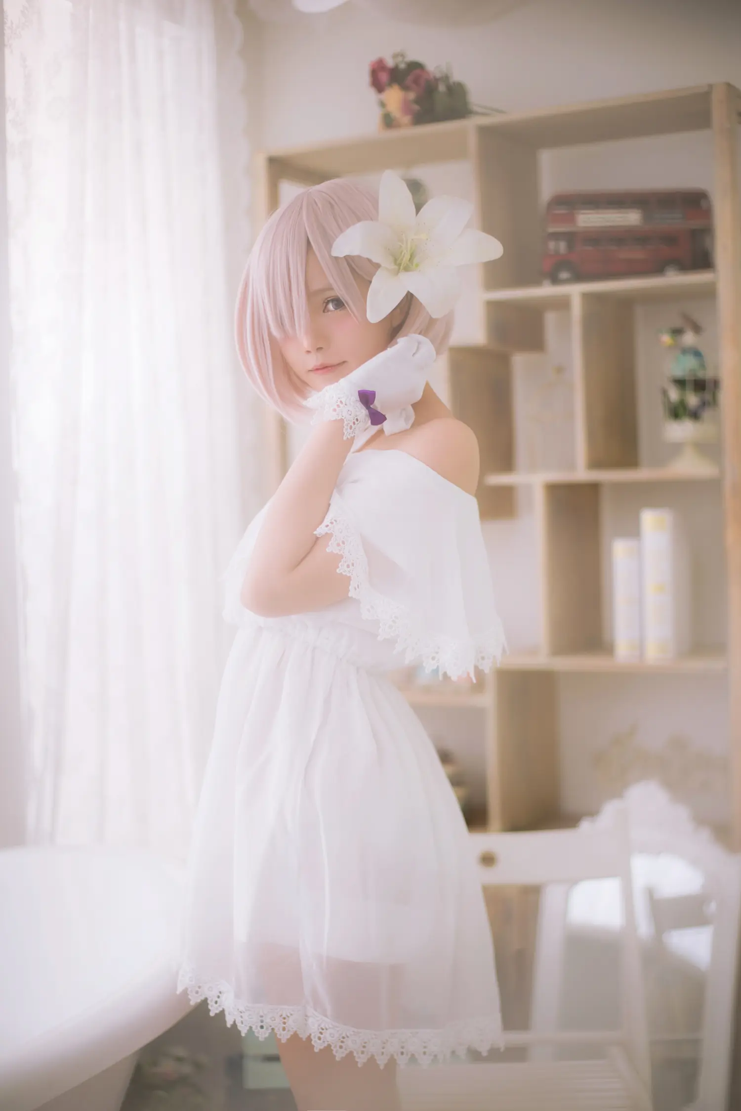 Miu只 NO.005 Mashu White Dress NO.0000