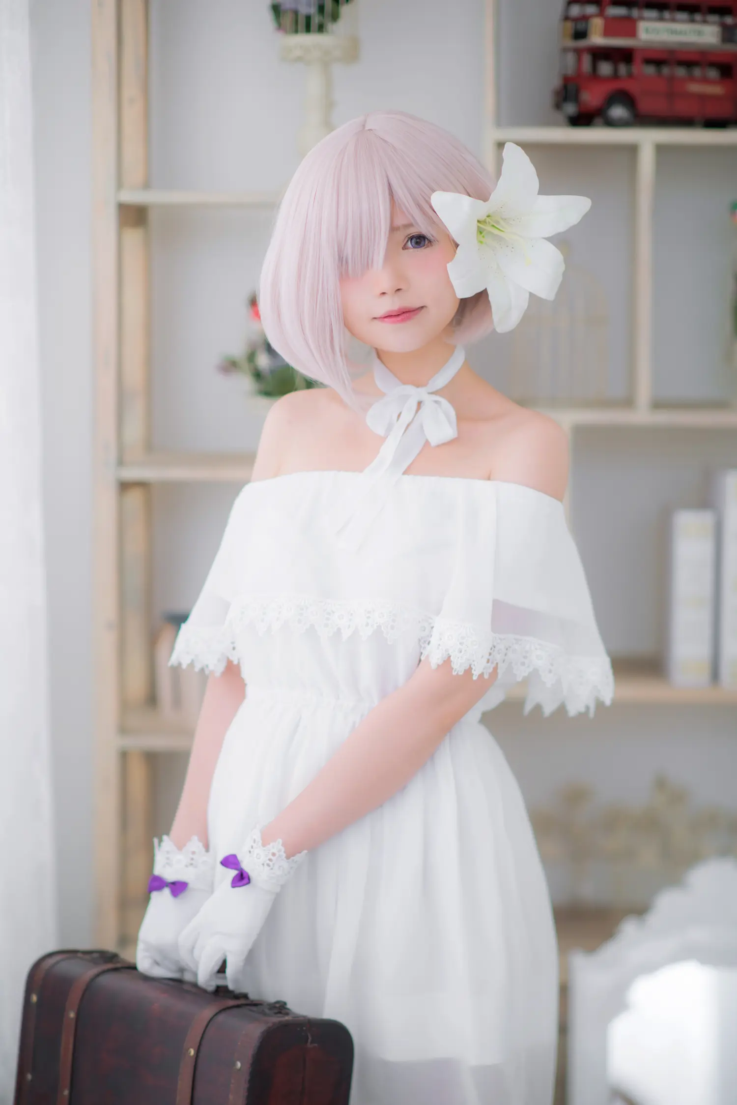 Miu只 NO.005 Mashu White Dress NO.0000