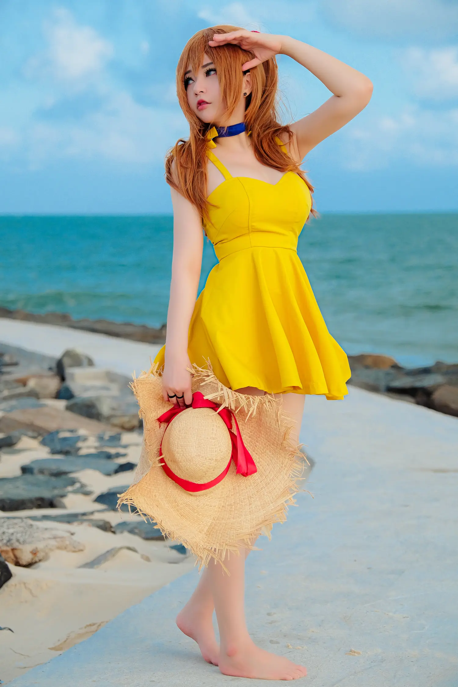 Potato Godzilla NO.057 Asuka Yellow Dress NO.0000