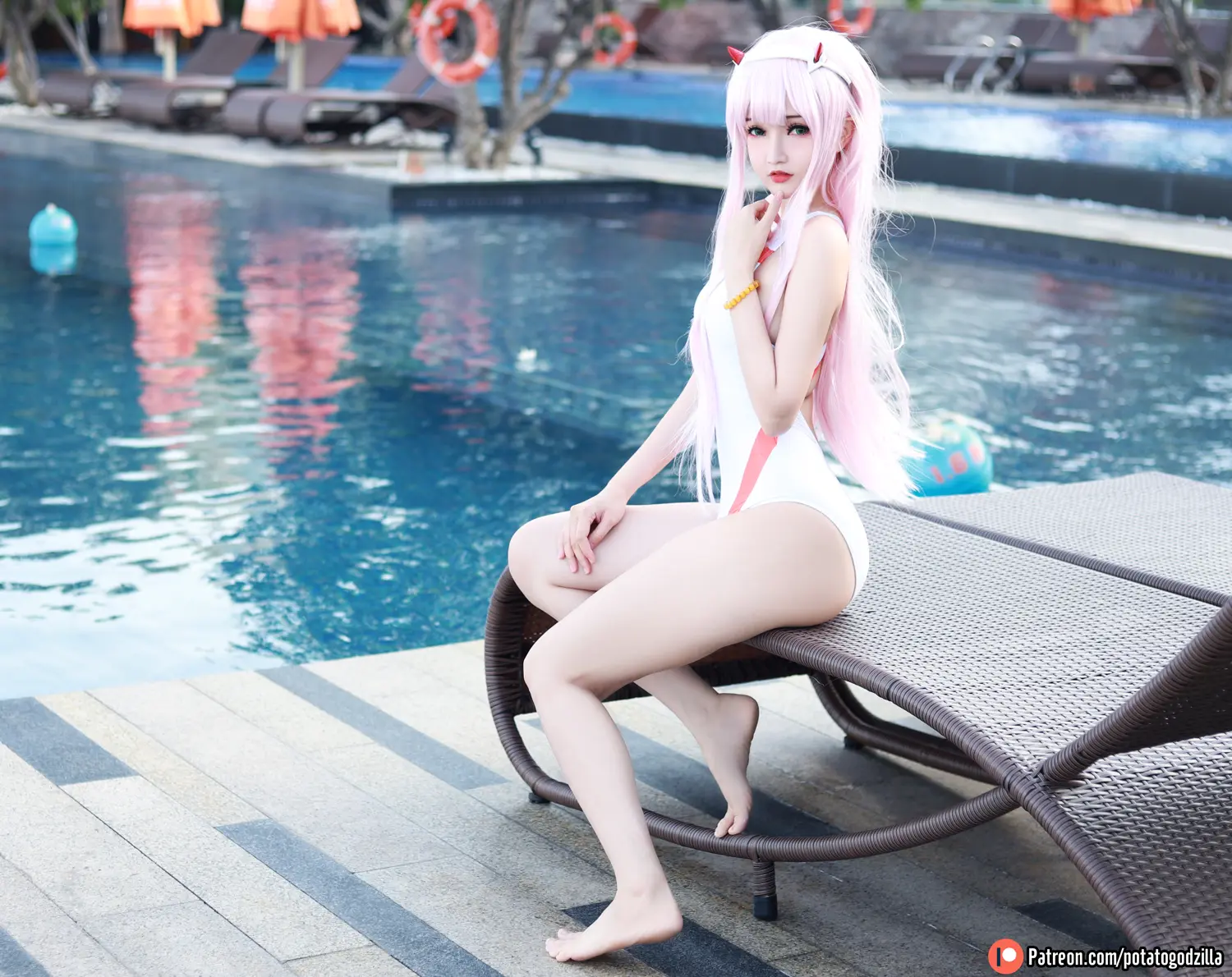 Potato Godzilla NO.075 Zero Two Swimsuit NO.0000