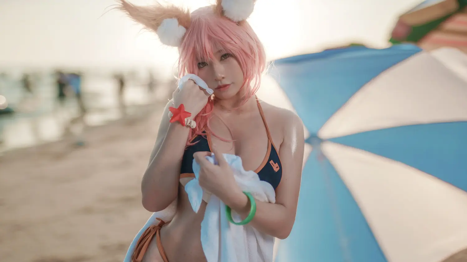 Uki雨季 NO.002 玉藻前海边泳装 NO.0000