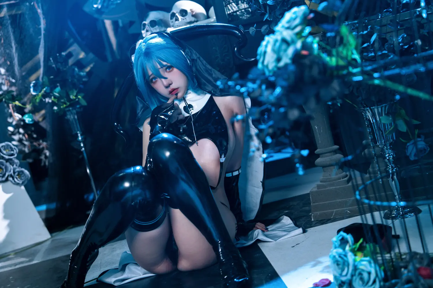 阿薰kaOri NO.026 蓝羽毛w魅魔 NO.0000