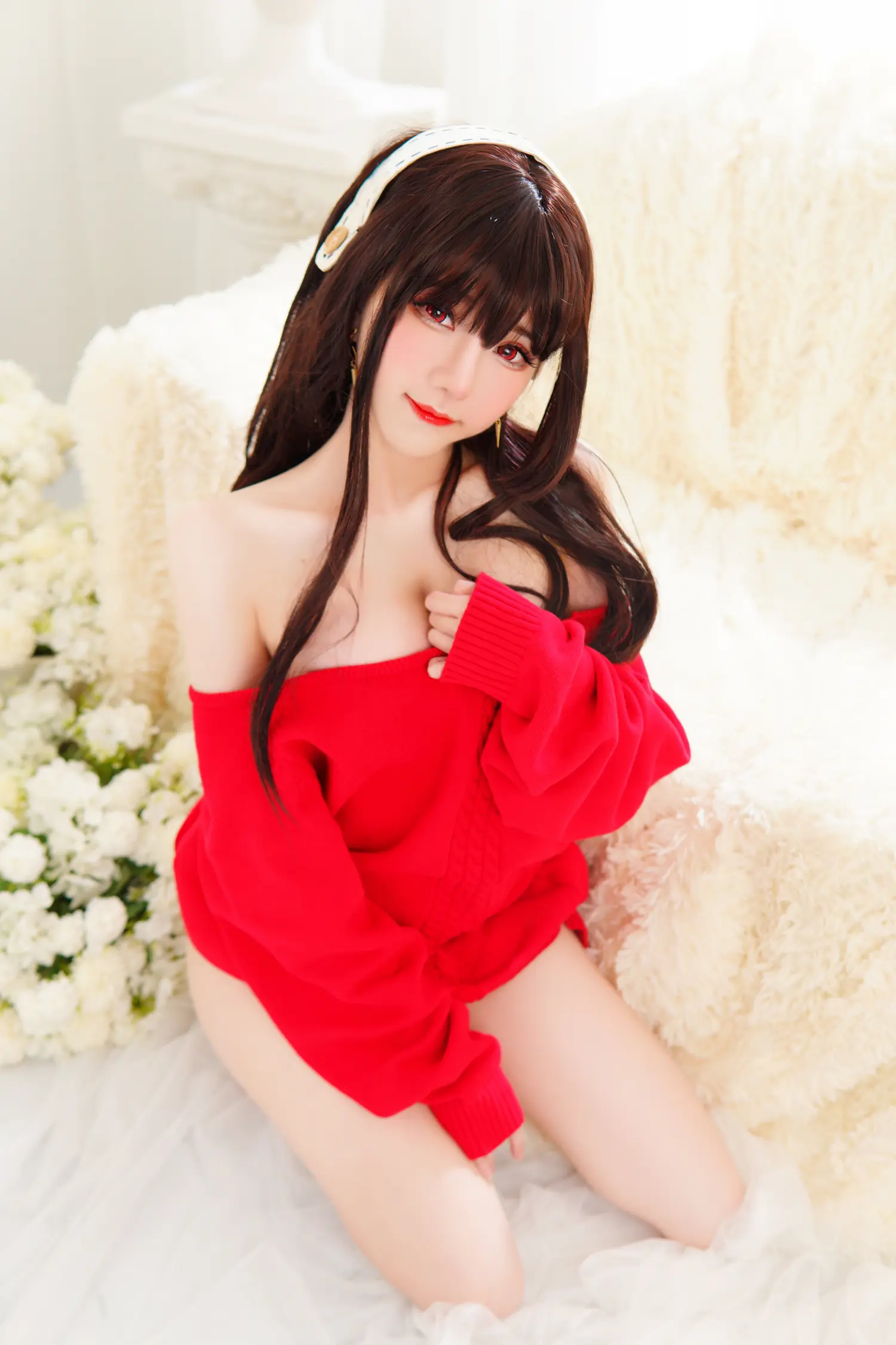 Sally Dorasnow NO.055 Yor Forger Red Sweater NO.0000