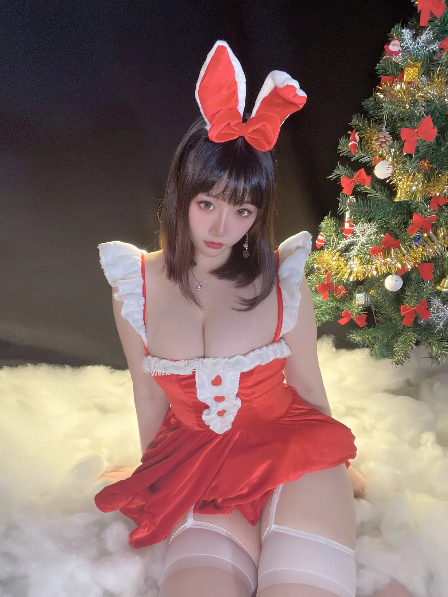 是一只废喵了 NO.006 圣诞比基尼连衣裙 NO.0000