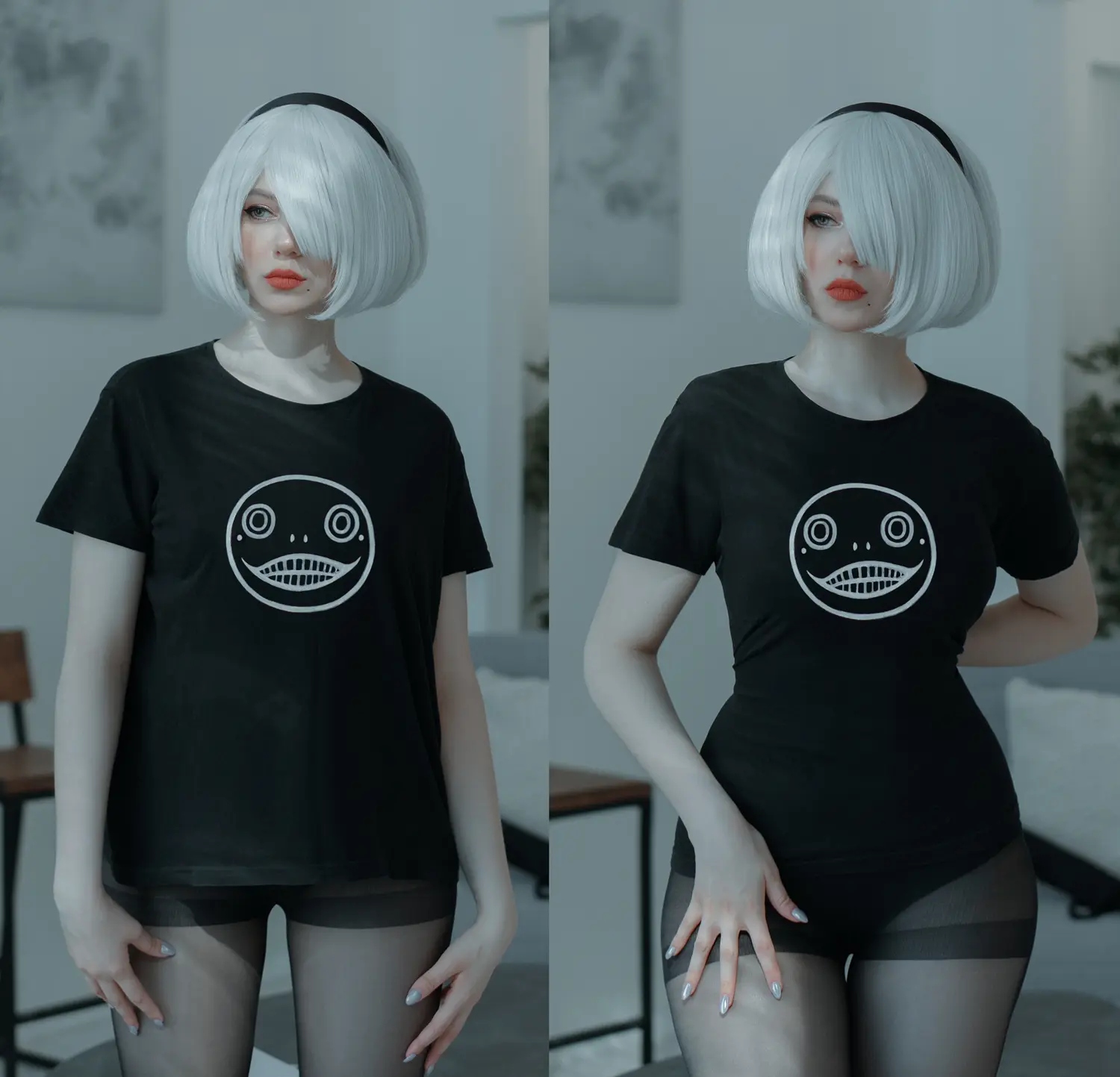 Alina Becker NO.007 2B 黑色内衣 短发 NO.0000