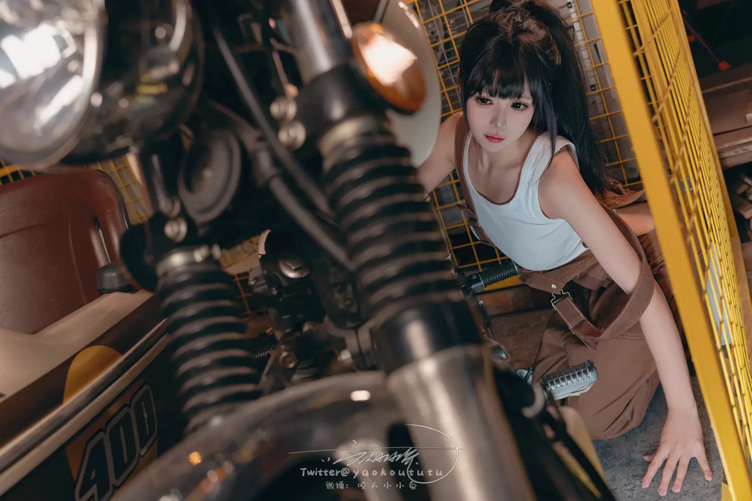咬一口兔娘 NO.136 机车修理工 Shake it NO.0000
