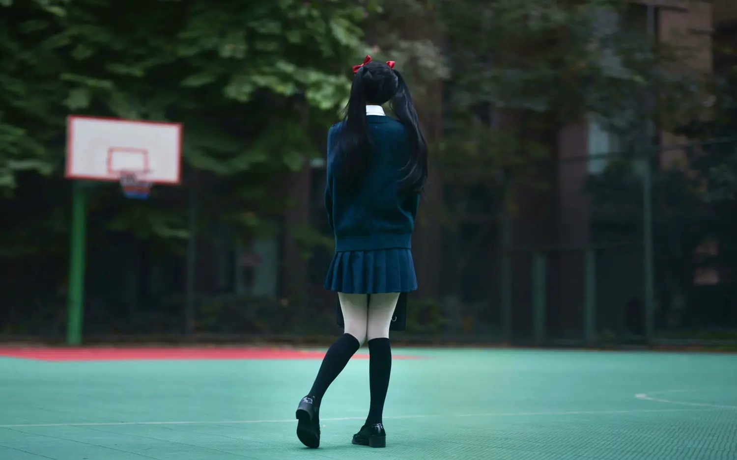 鹿八岁 NO.006 少女的悸动XJK双马尾 NO.0000