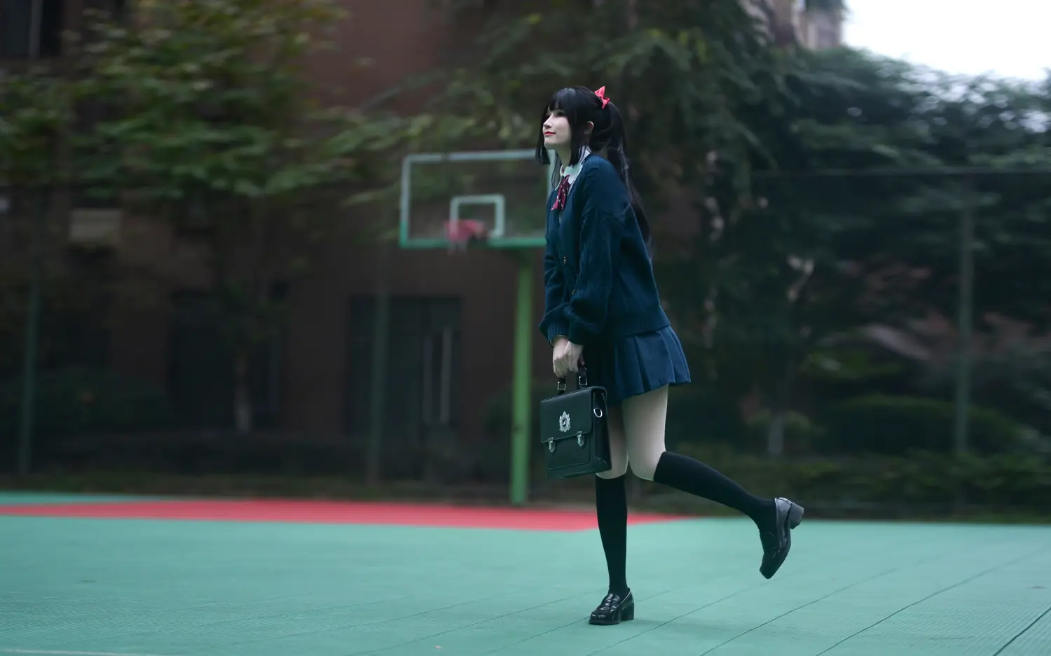 鹿八岁 NO.006 少女的悸动XJK双马尾 NO.0000