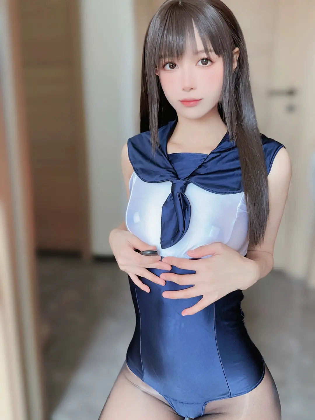布丁大法 NO.058 蓝色连体泳衣 NO.0000