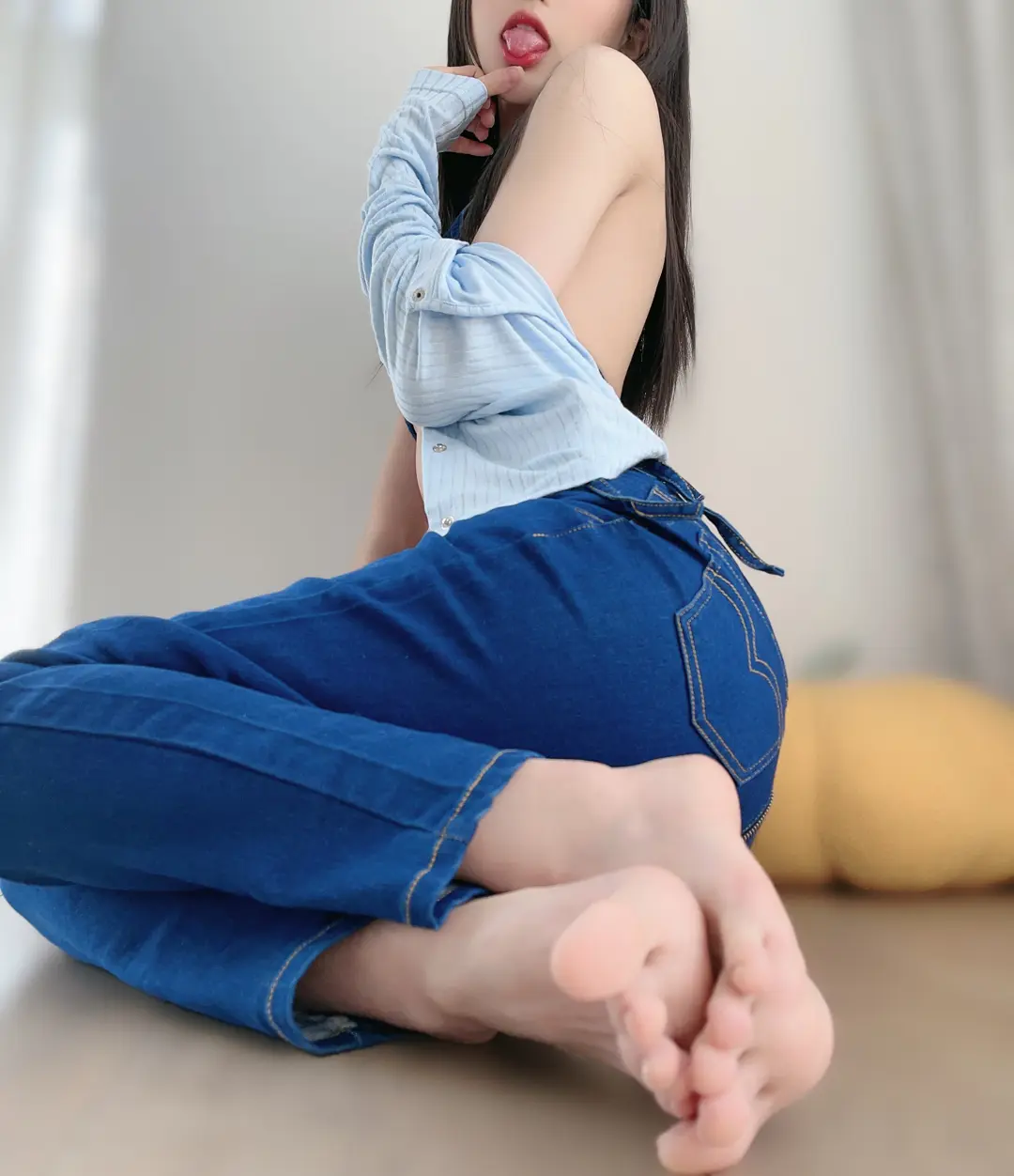 布丁大法 NO.100 牛仔内衣 NO.0000
