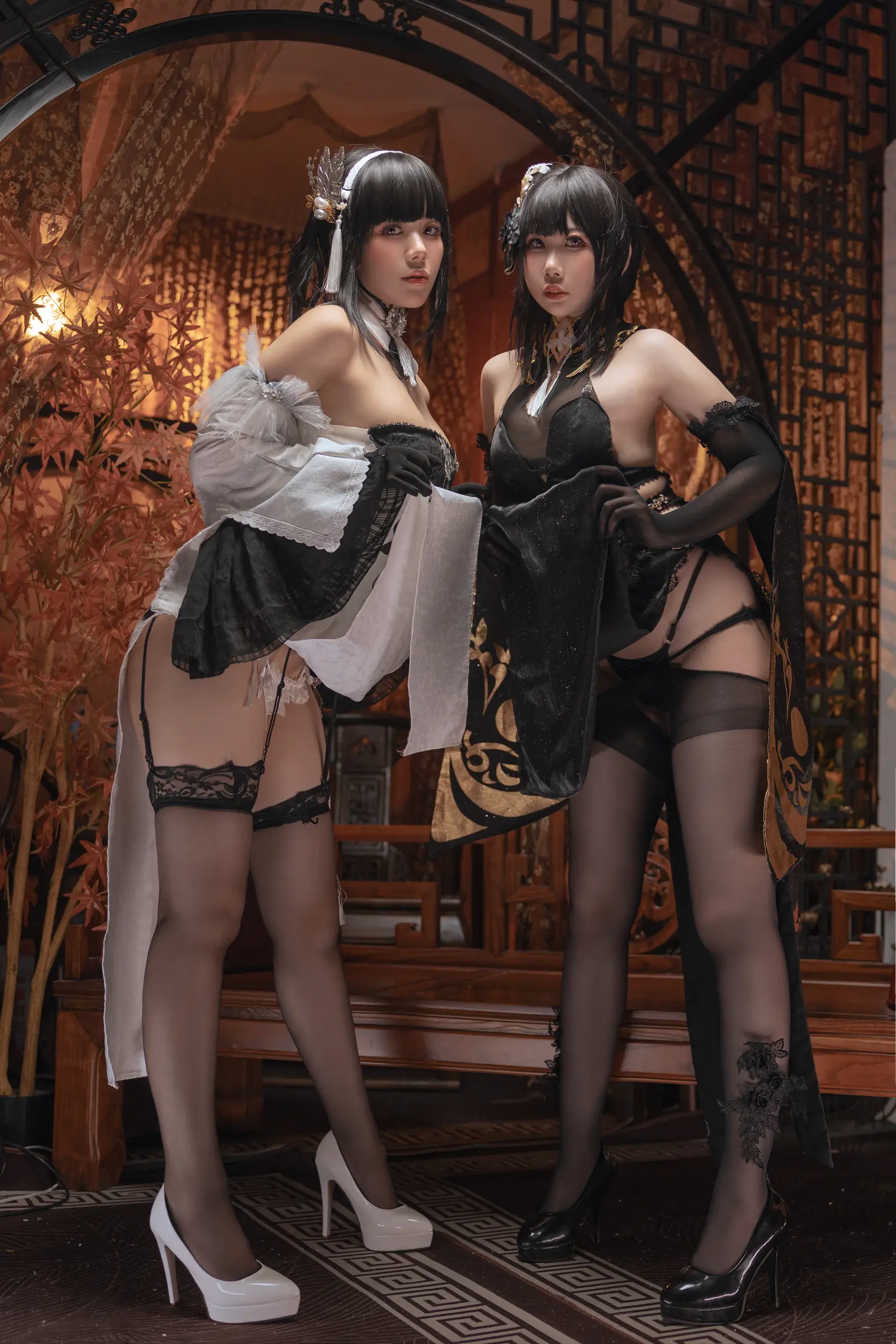 阿九从不咕咕 NO.001 碧蓝航线 镇海白黒双人 NO.0000