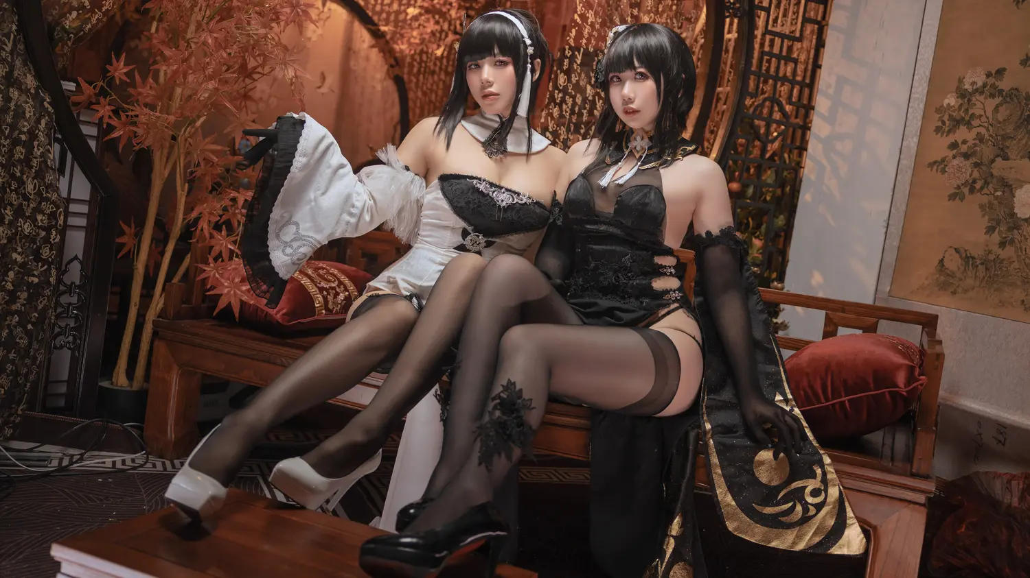 阿九从不咕咕 NO.001 碧蓝航线 镇海白黒双人 NO.0000