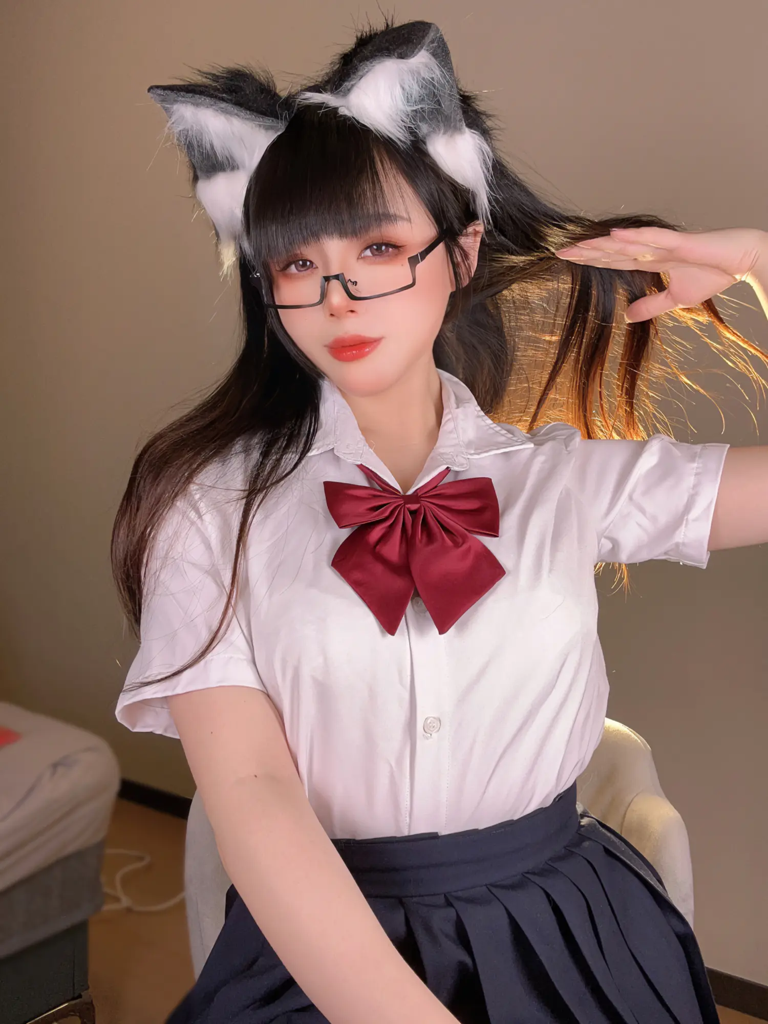 阿九从不咕咕 NO.011 猫耳娘的裙底 NO.0000