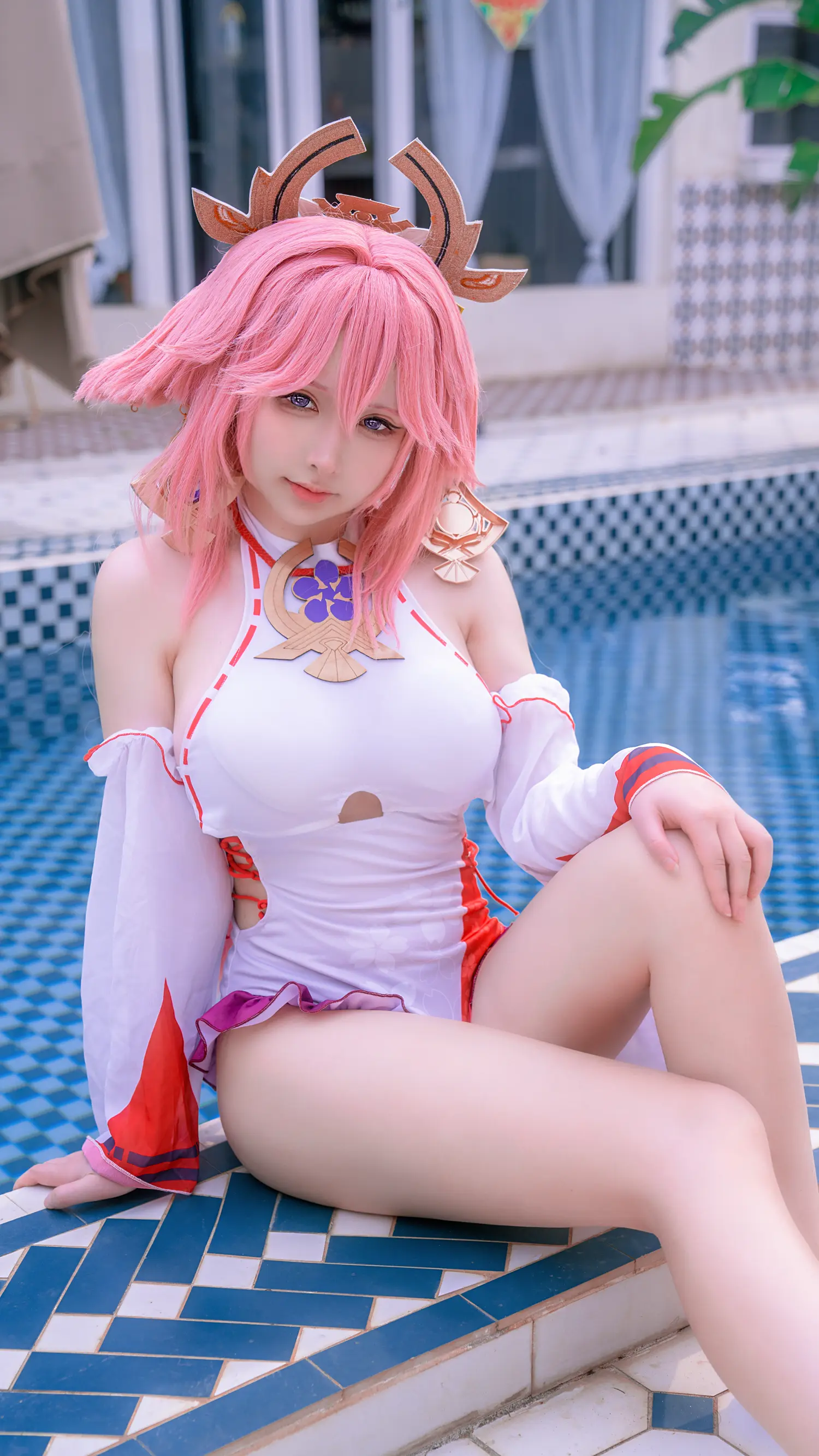 樱梨梨Eriri NO.001 八重神子泳装 NO.0000