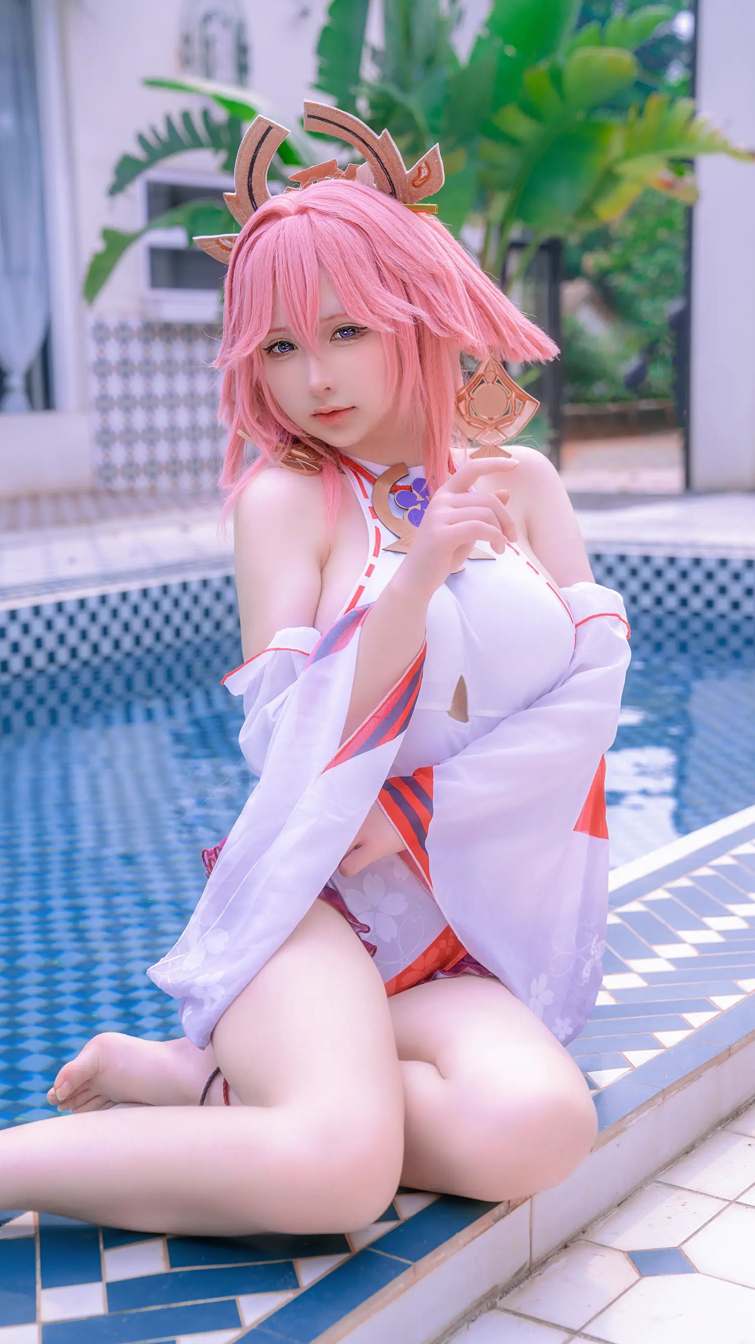 樱梨梨Eriri NO.001 八重神子泳装 NO.0000