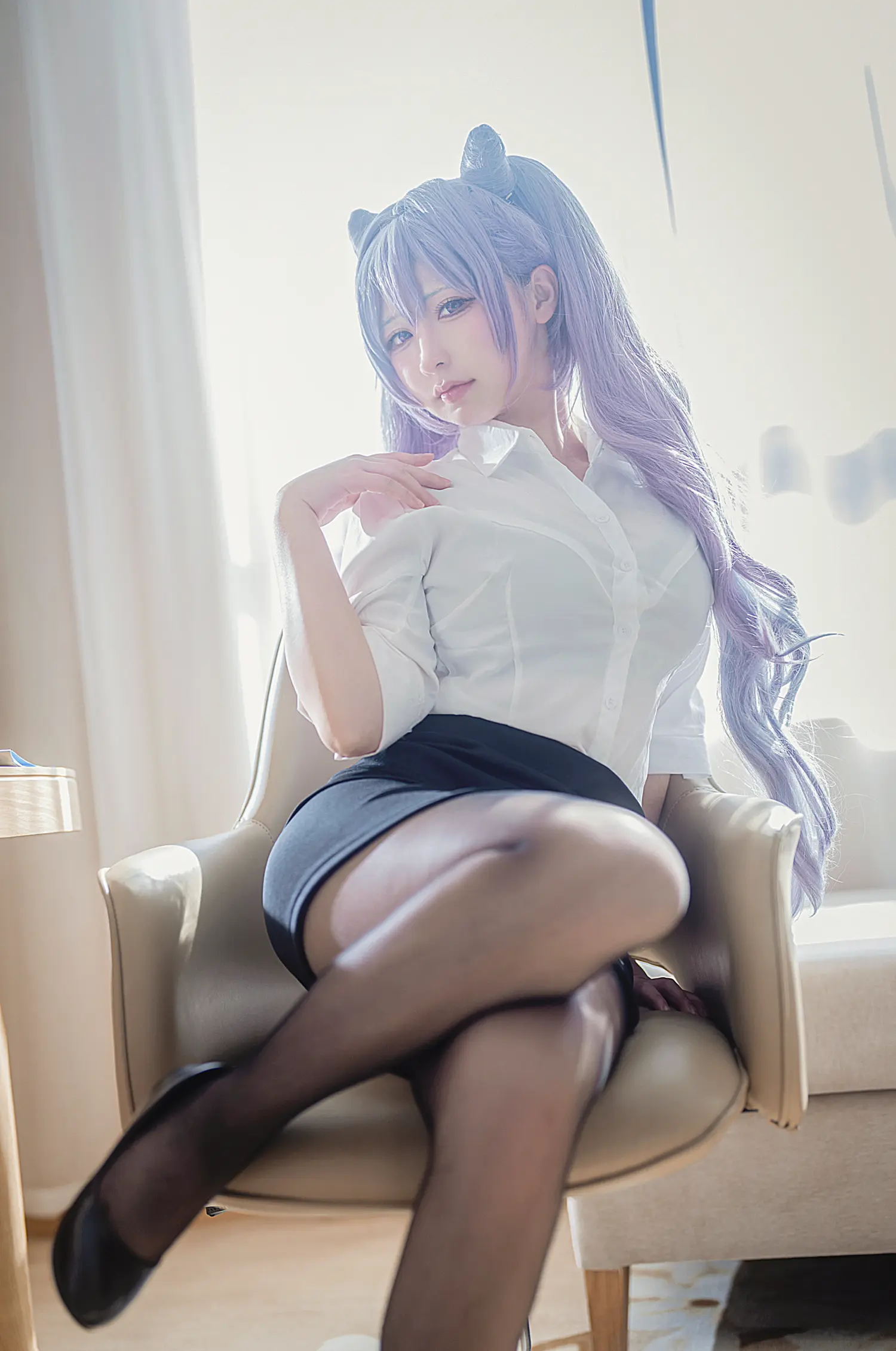 樱梨梨Eriri NO.004 刻晴秘书 NO.0000
