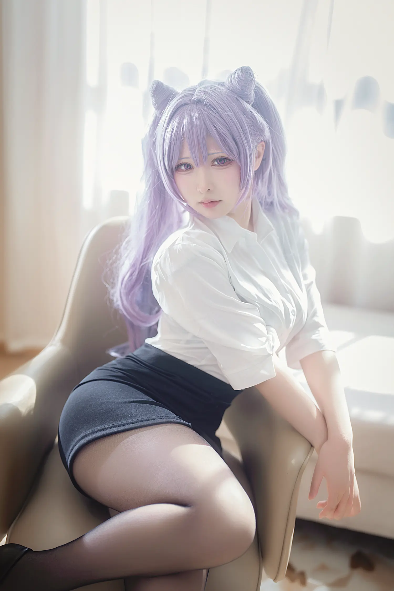樱梨梨Eriri NO.004 刻晴秘书 NO.0000