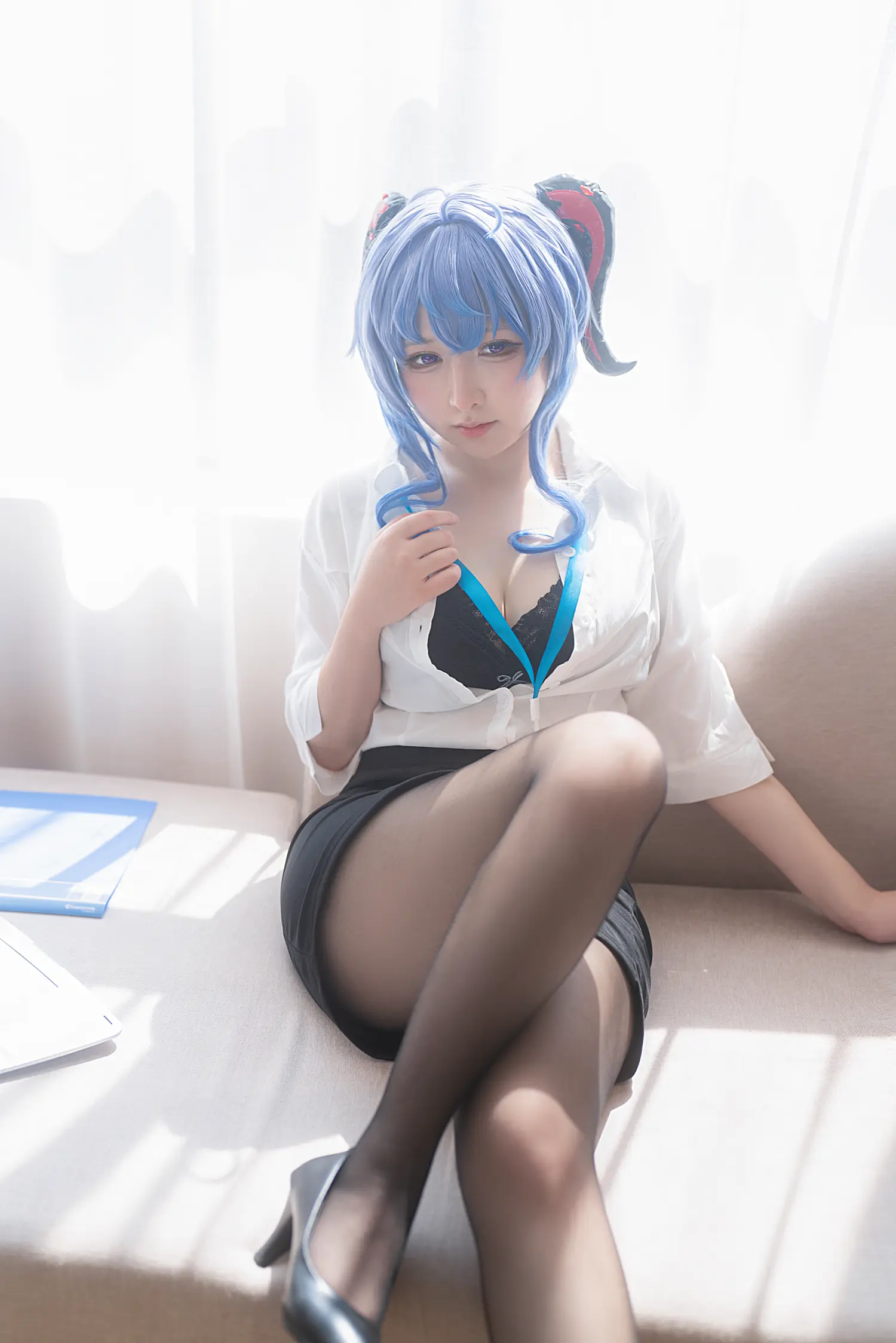 樱梨梨Eriri NO.014 甘雨小秘书 NO.0000