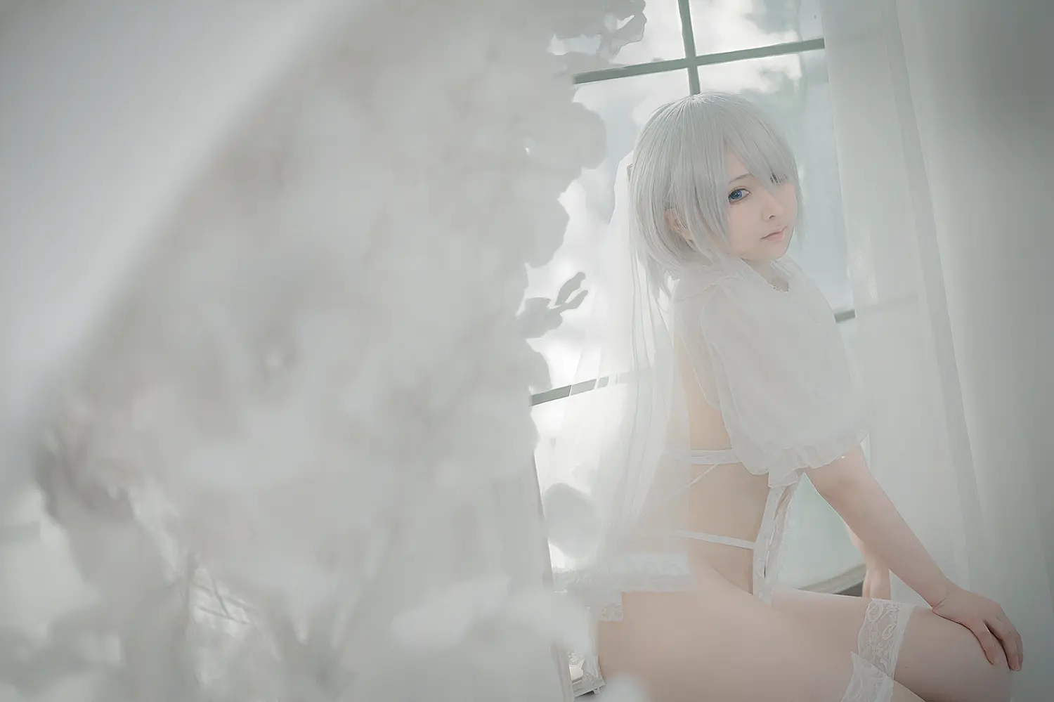 樱梨梨Eriri NO.015 2B白花嫁 NO.0000