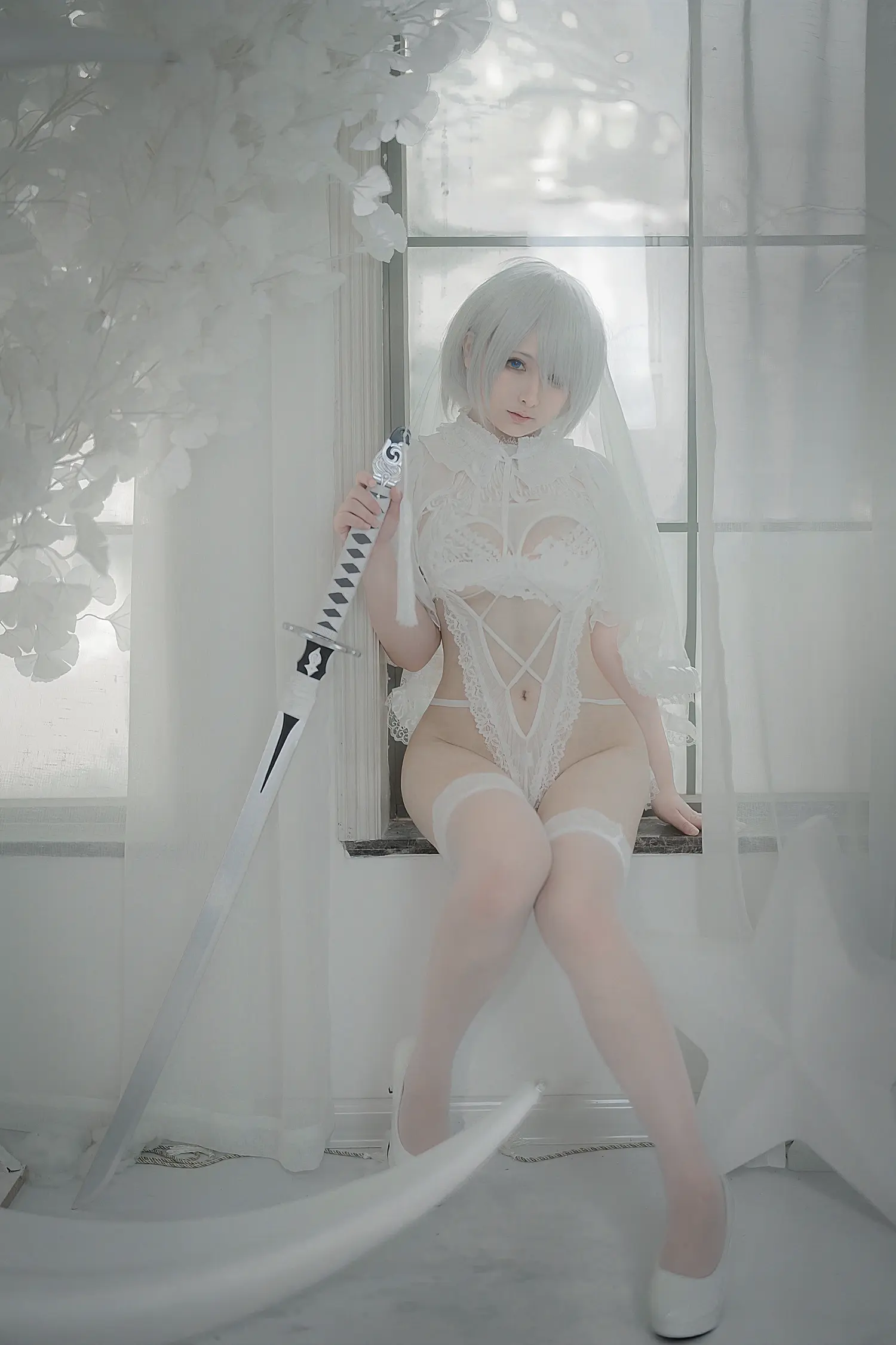 樱梨梨Eriri NO.015 2B白花嫁 NO.0000