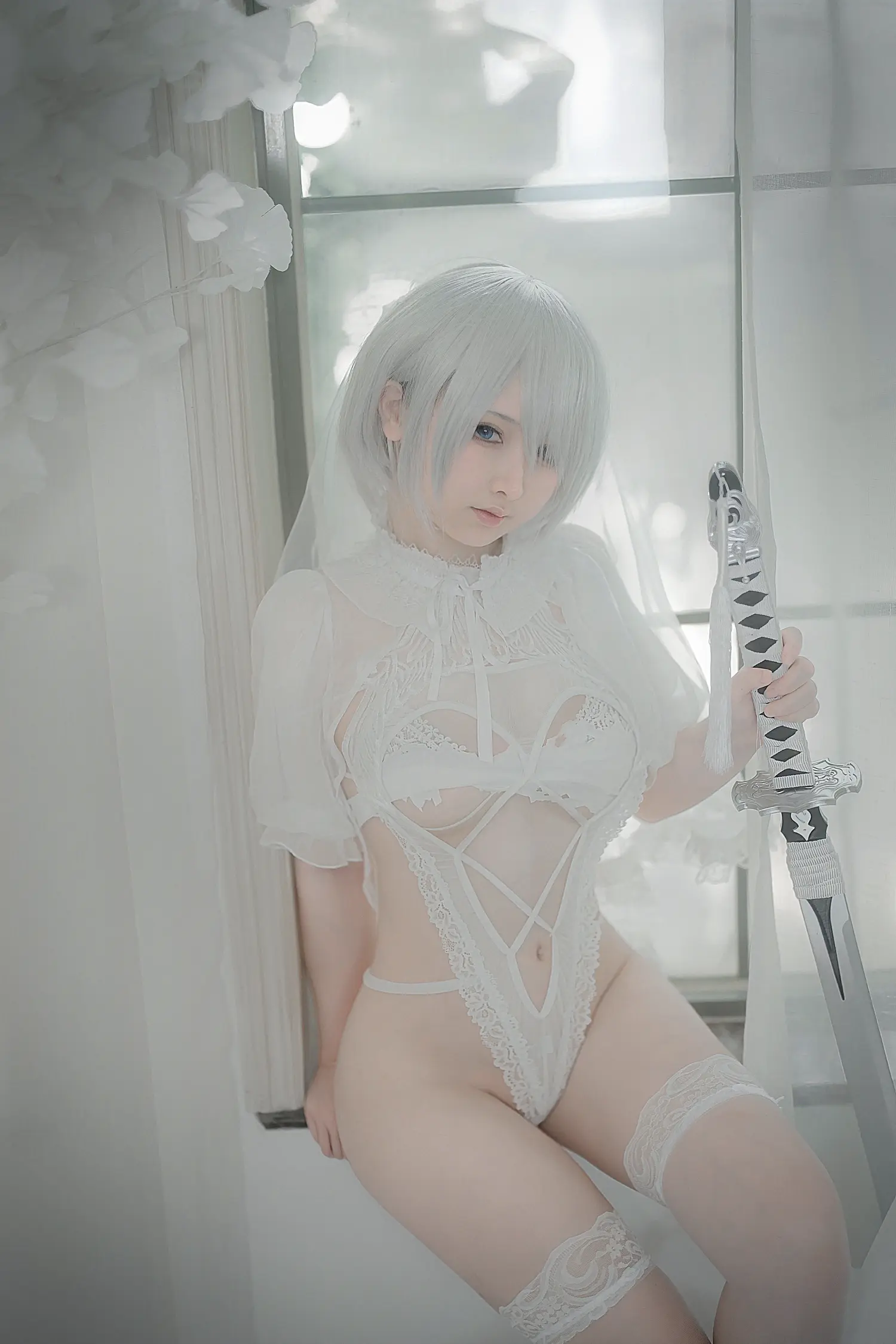 樱梨梨Eriri NO.015 2B白花嫁 NO.0000