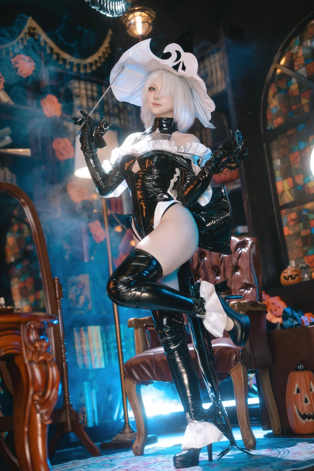 屿鱼Yukako NO.072 万圣女巫 2B同人-团子研究社