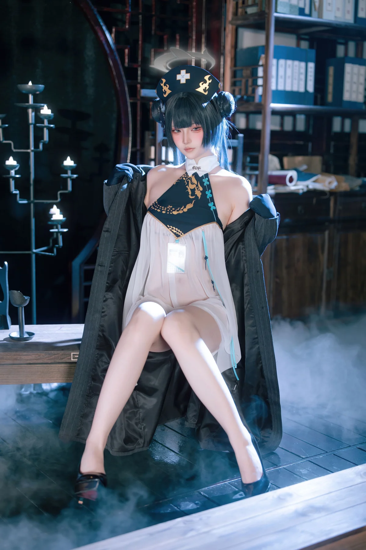 屿鱼Yukako NO.079 蔚蓝档案 妃咲同人护士-团子研究社