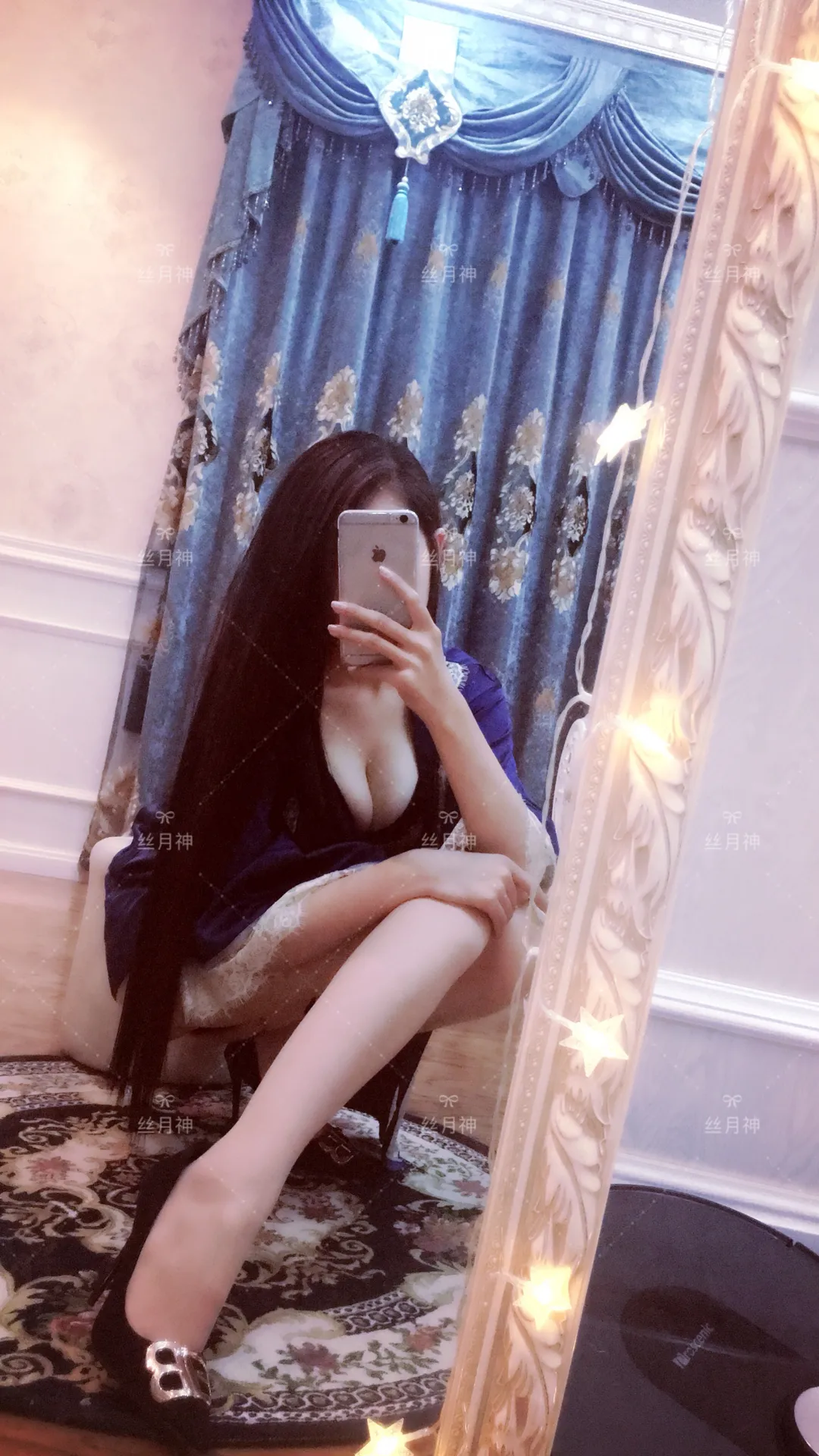 丝月神 NO.047 维密睡衣肉丝绒面高跟 NO.0000