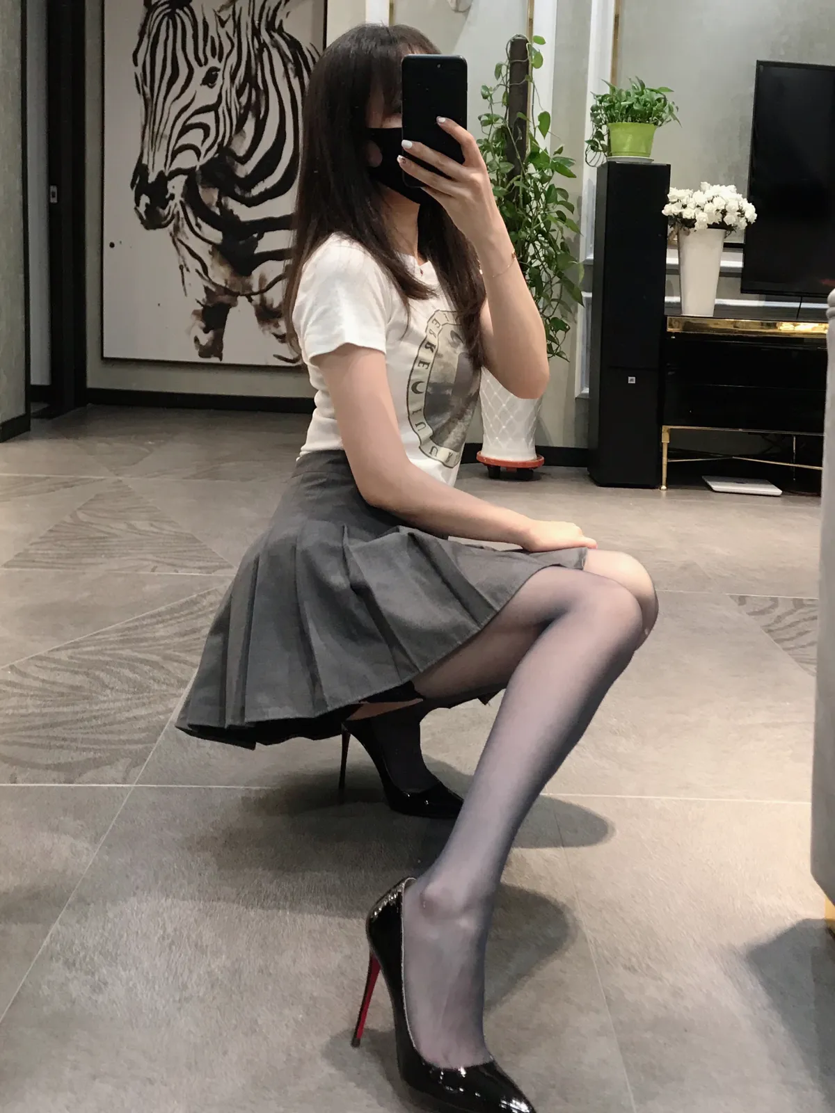 美少妇麋鹿 NO.013 黑蕾丝半筒袜 NO.0000