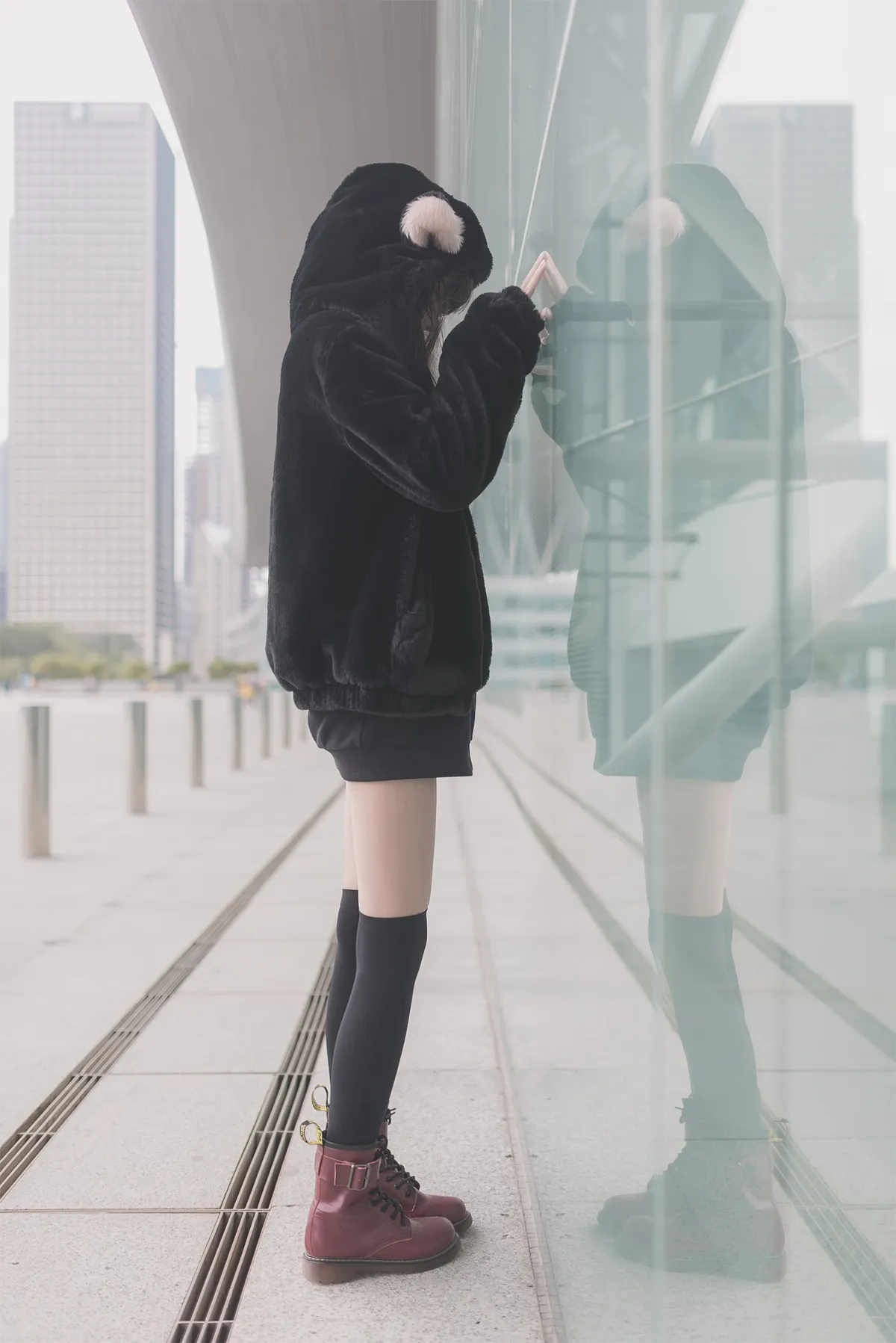 桥本有奈 NO.022 户外过膝黑丝 NO.0000