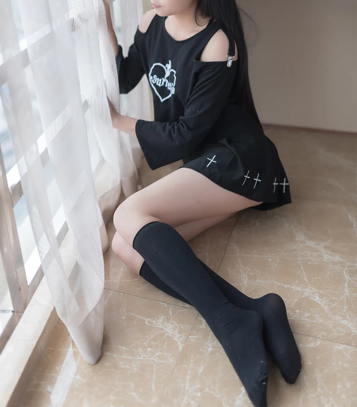 桥本有奈 NO.024 黑色小腿袜 NO.0000