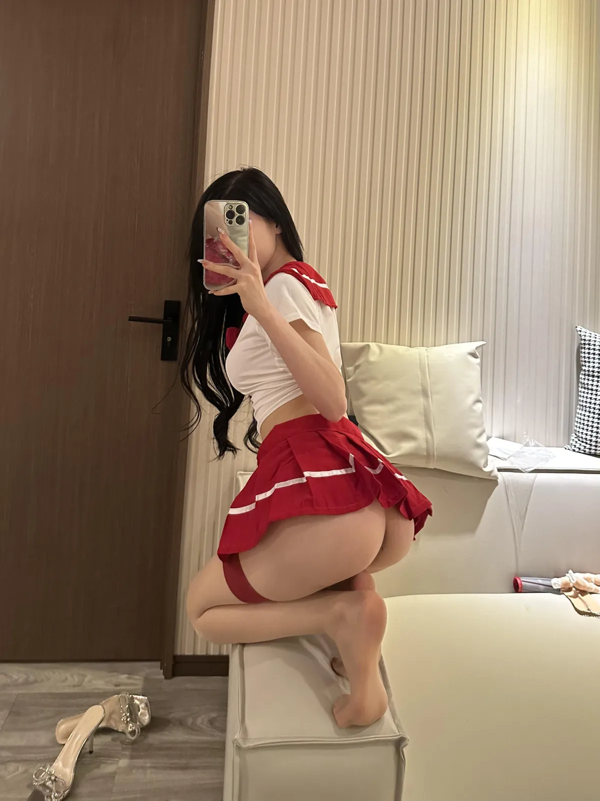 黎允熙 NO.005 jk红裙 NO.0000