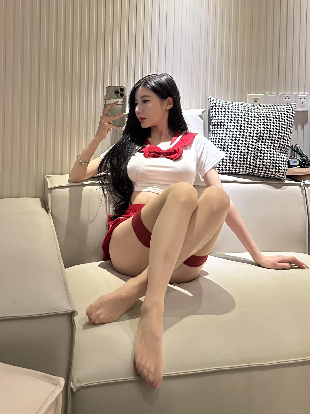黎允熙 NO.005 jk红裙 NO.0000