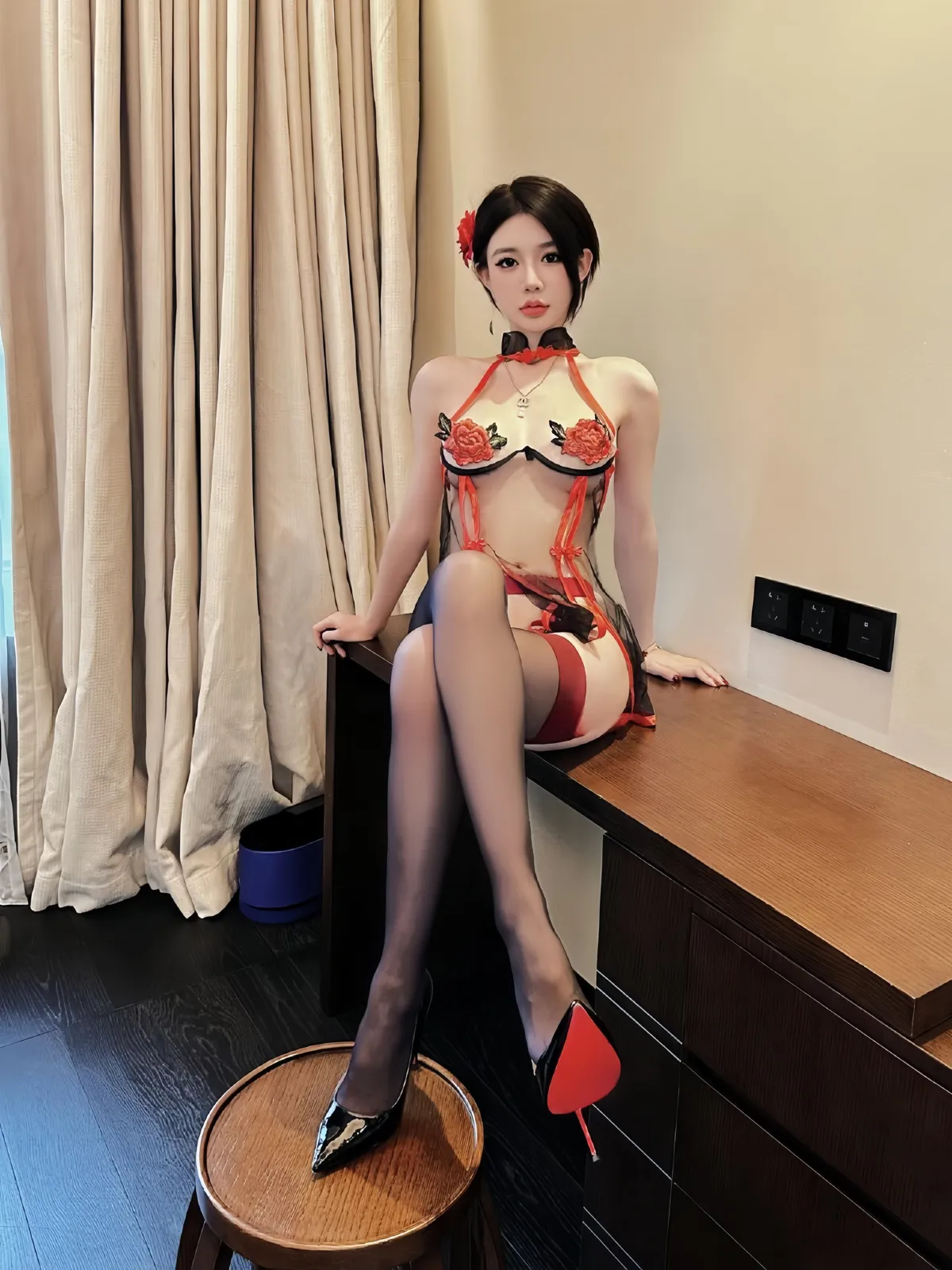 黎允熙 NO.024 红色蕾丝清纯妹 NO.0000