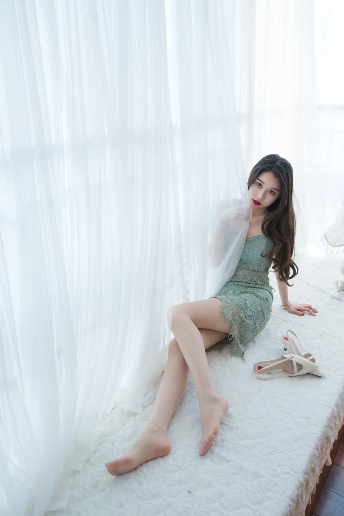 Sia不吃鱼 NO.015 绿色吊带 NO.0000