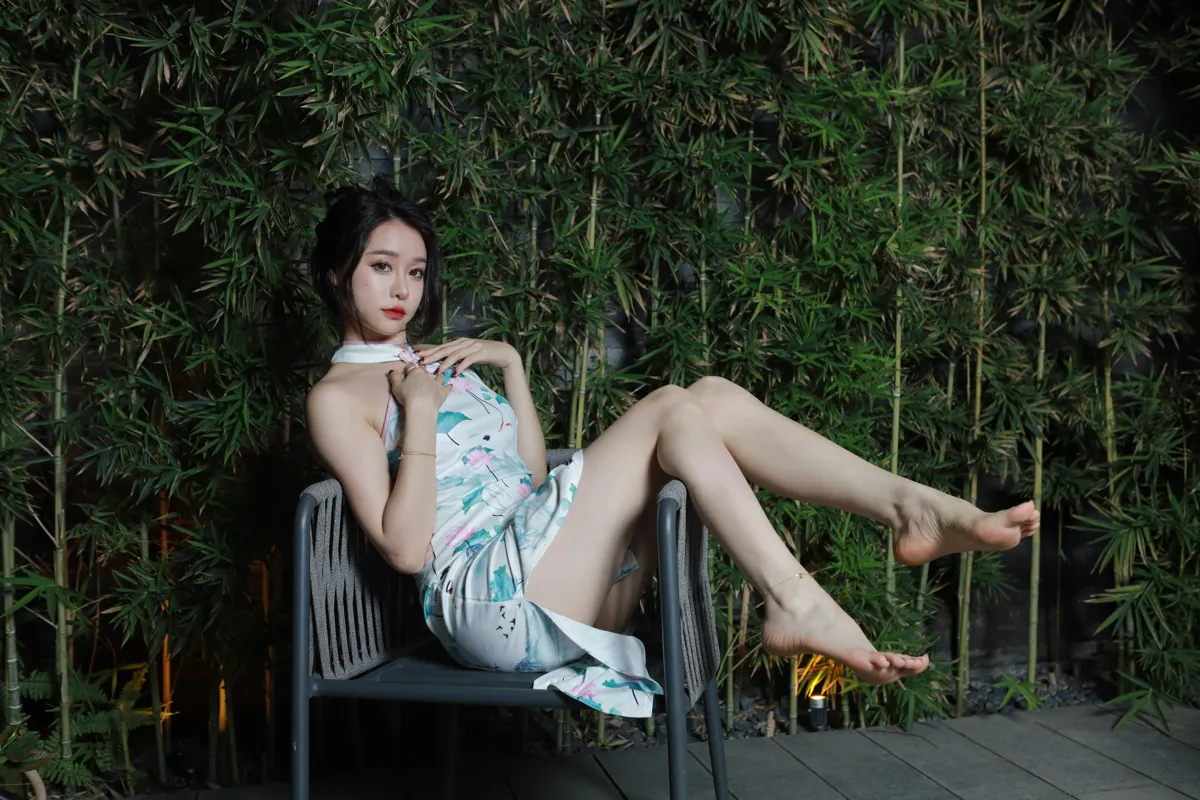 Sia不吃鱼 NO.060 旗袍+红色高跟鞋 NO.0000