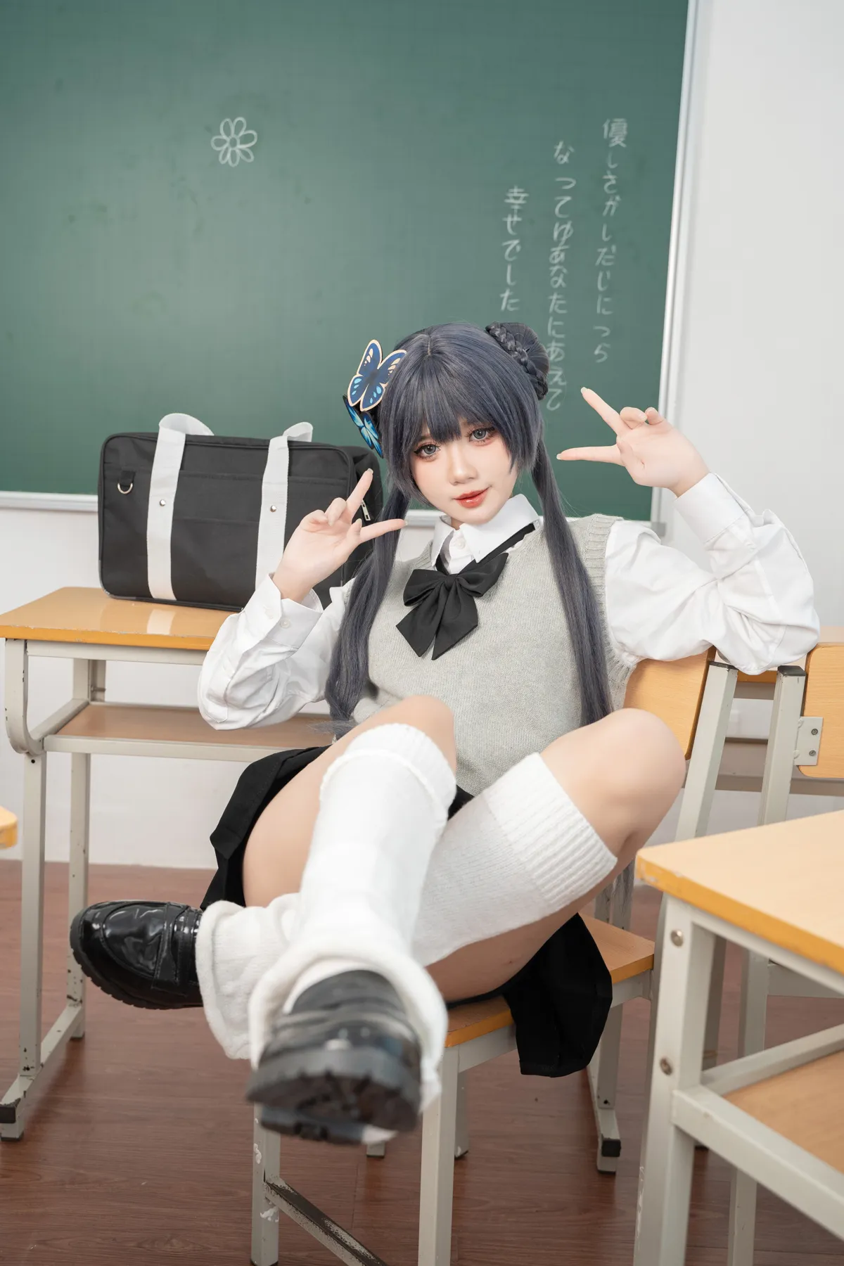 PoppaChan NO.058 Kisaki Student NO.0000