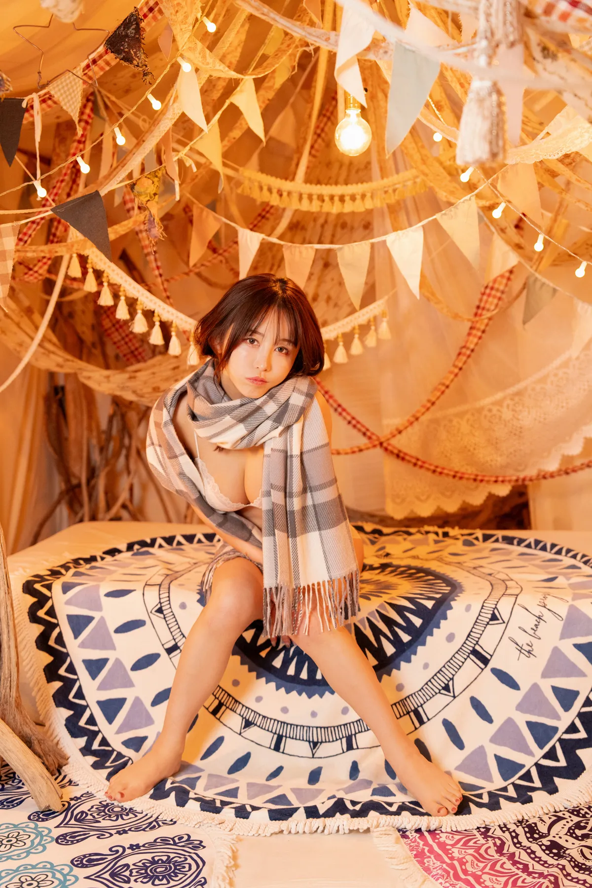 育美 NO.016_001 内衣与围巾 NO.0000