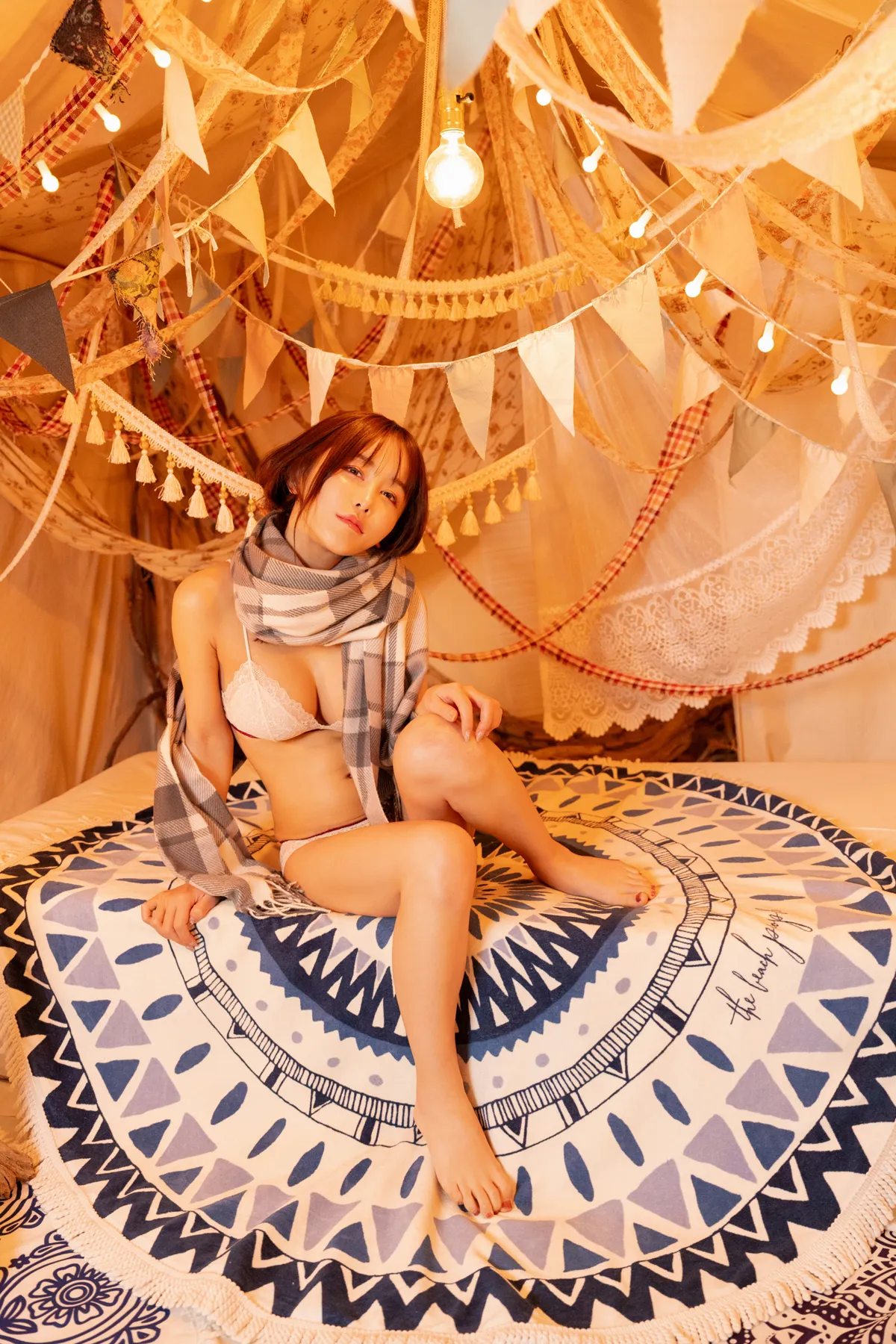 育美 NO.016_001 内衣与围巾 NO.0000